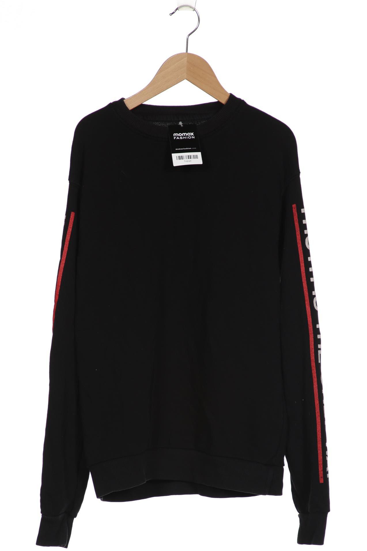 

bershka Damen Sweatshirt, schwarz