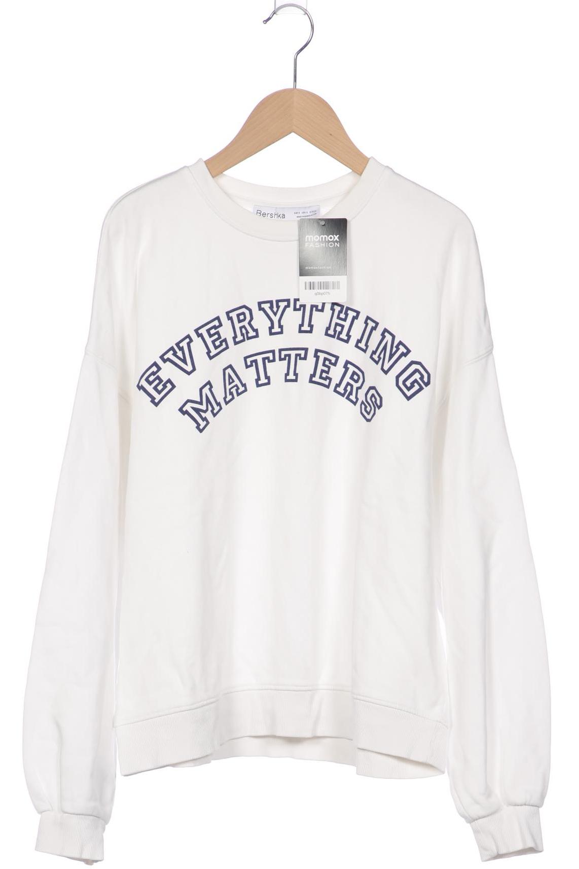 

bershka Damen Sweatshirt, weiß, Gr. 36