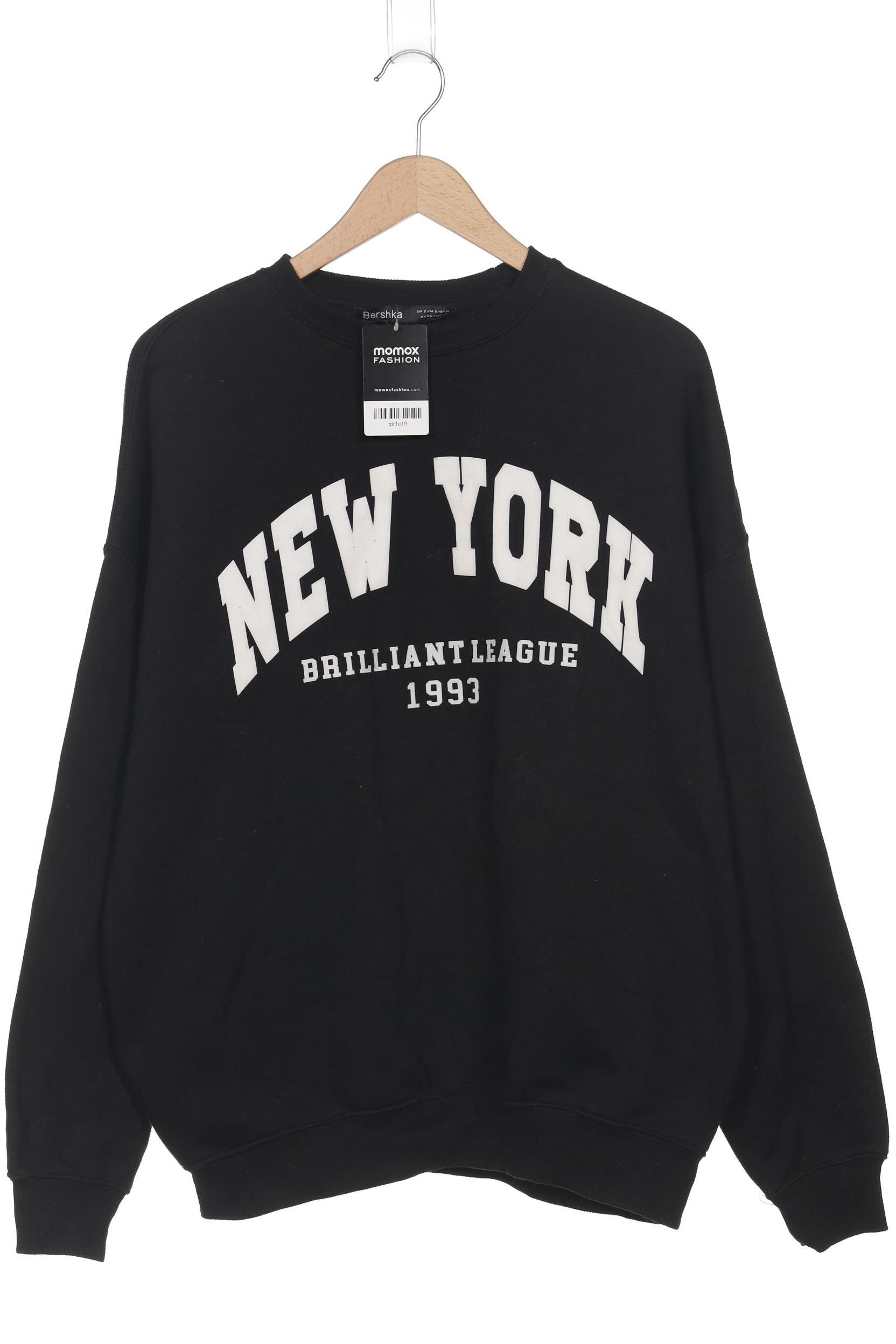 

bershka Damen Sweatshirt, schwarz, Gr. 36