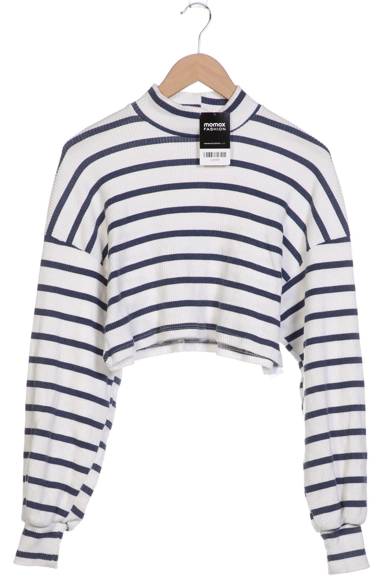 

bershka Damen Sweatshirt, weiß, Gr. 38