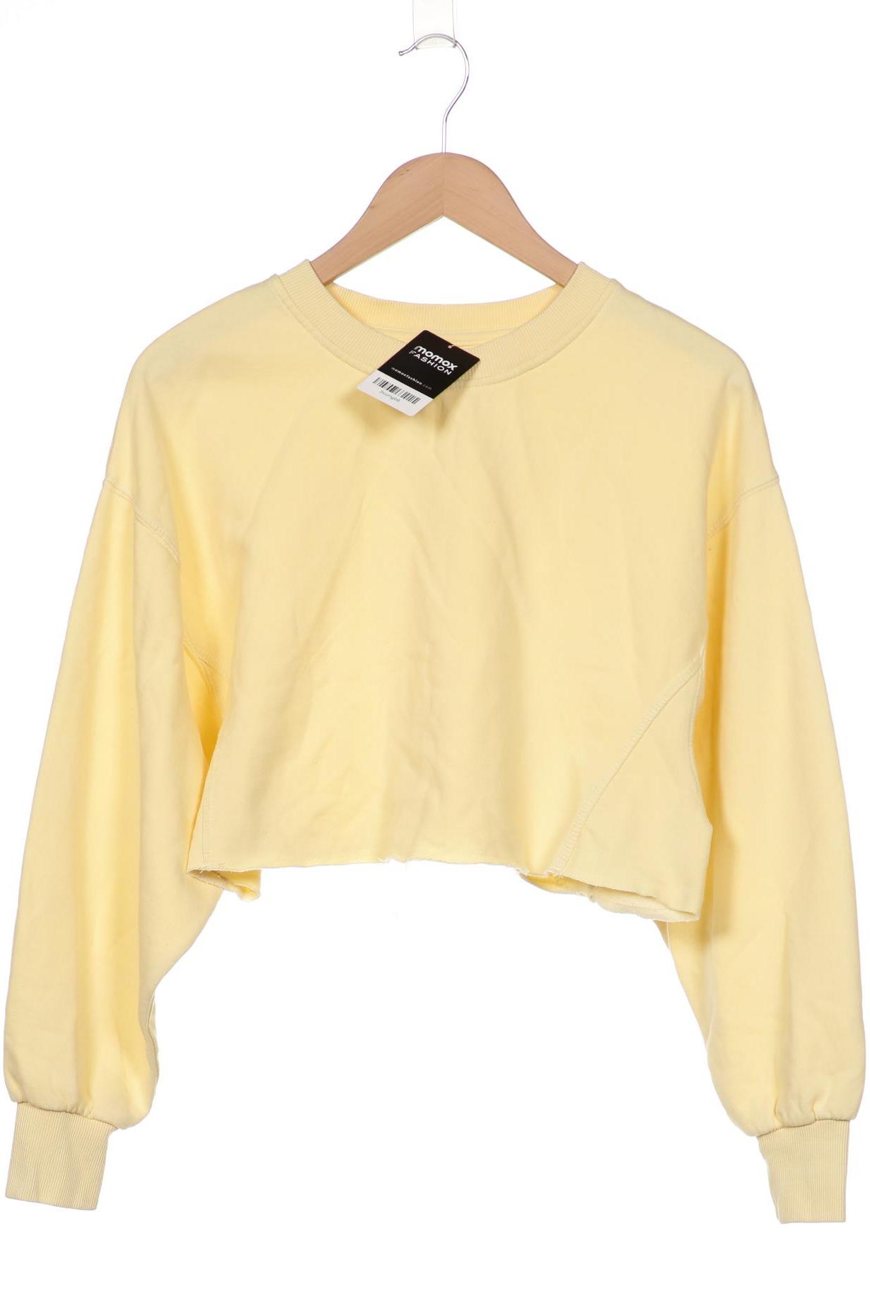 

bershka Damen Sweatshirt, gelb, Gr. 38