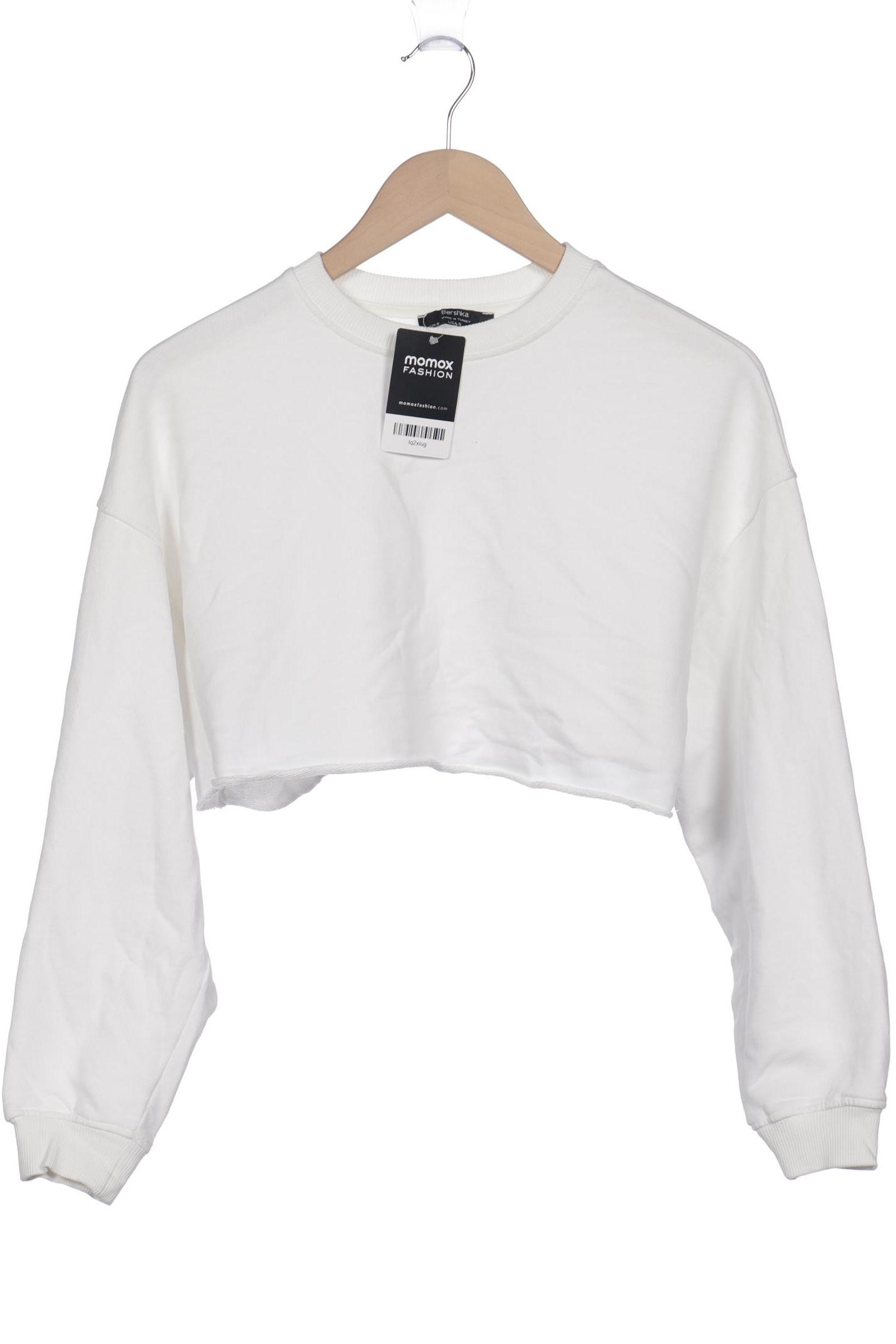 

bershka Damen Sweatshirt, weiß, Gr. 36
