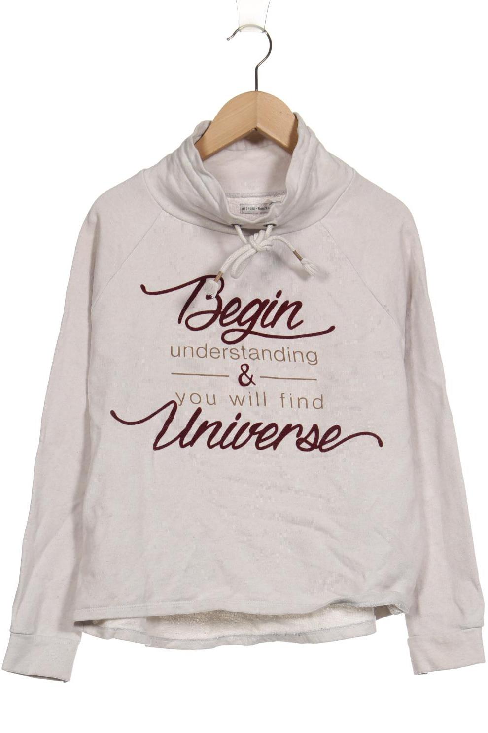 

bershka Damen Sweatshirt, beige, Gr. 38