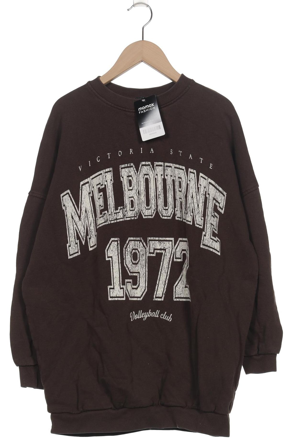 

bershka Damen Sweatshirt, braun, Gr. 34
