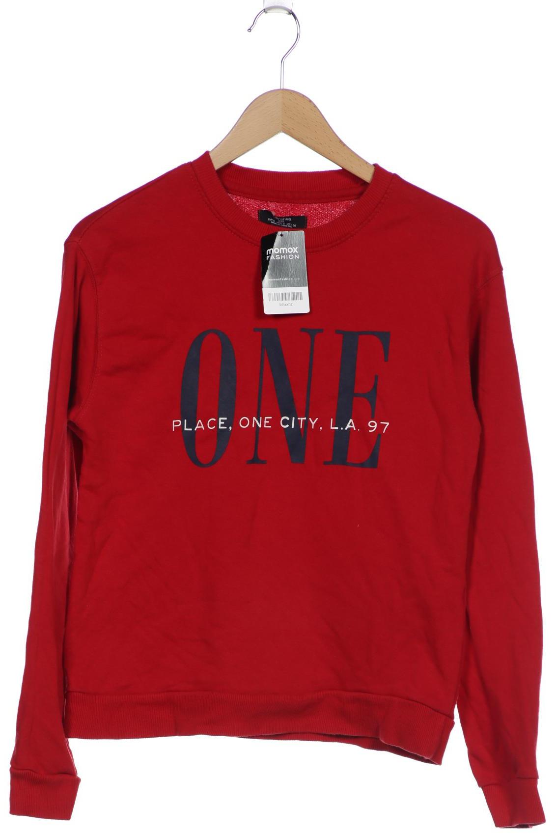 

bershka Damen Sweatshirt, rot, Gr. 36