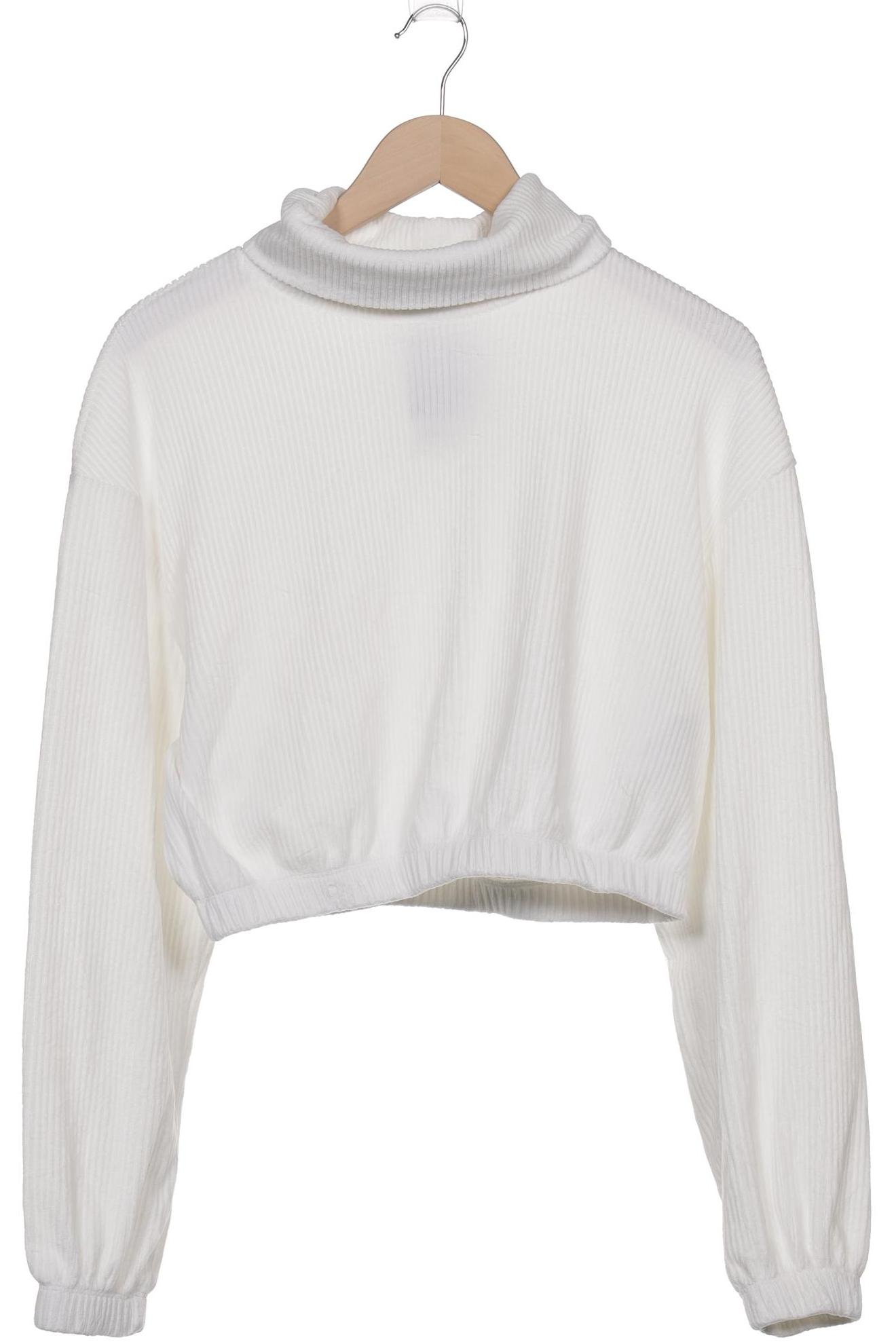 

bershka Damen Sweatshirt, weiß, Gr. 38