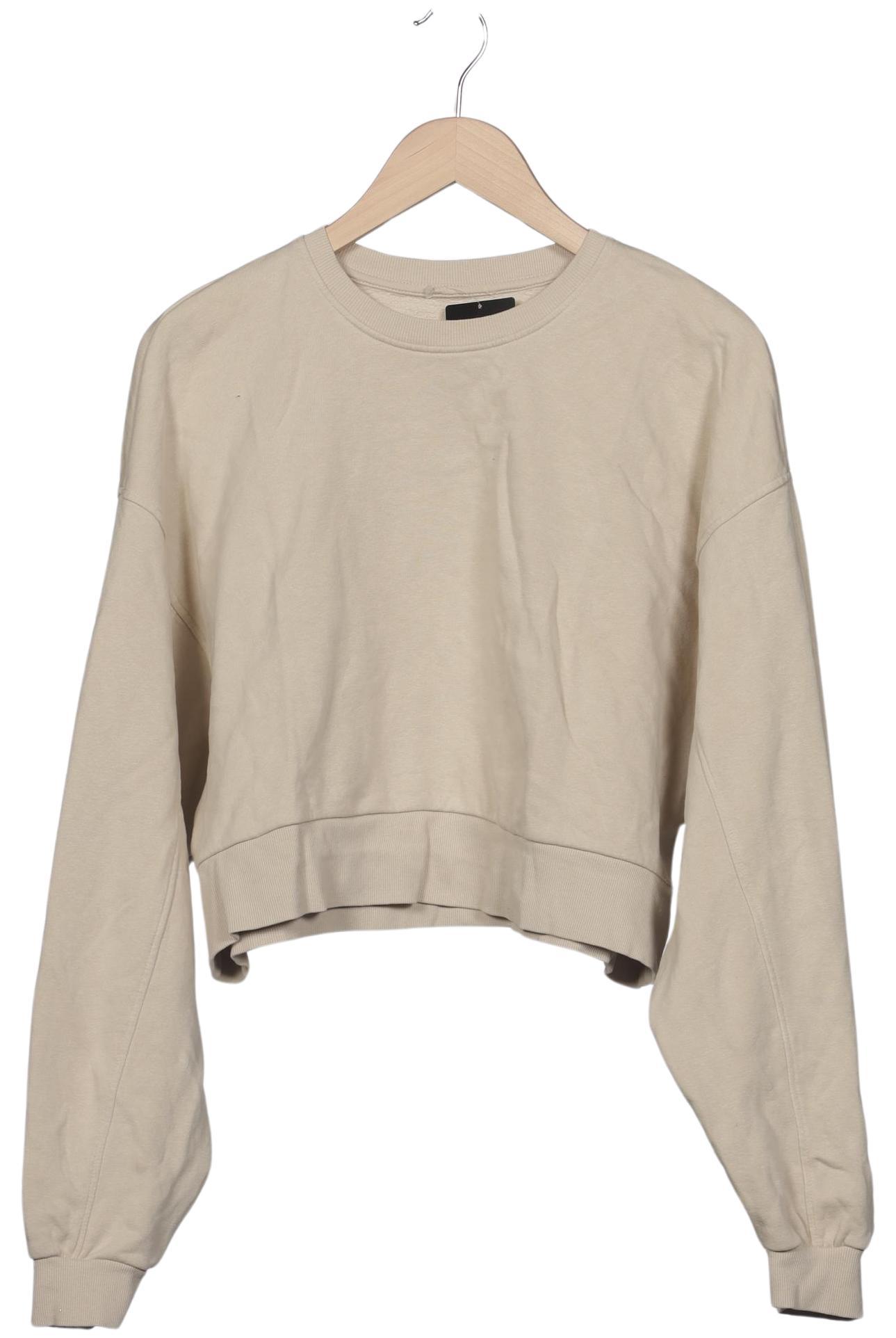 

bershka Damen Sweatshirt, beige, Gr. 44