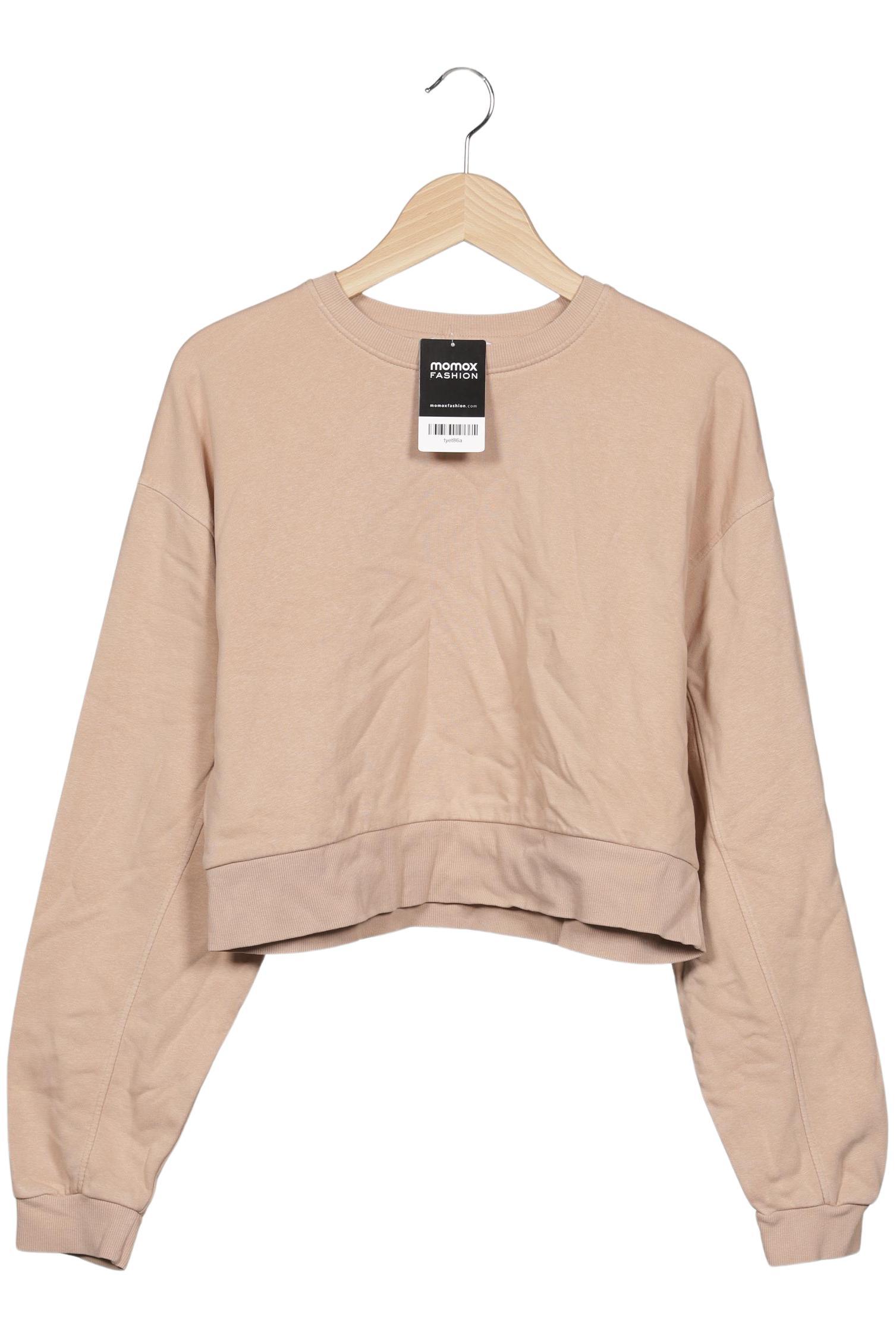 

bershka Damen Sweatshirt, beige, Gr. 36