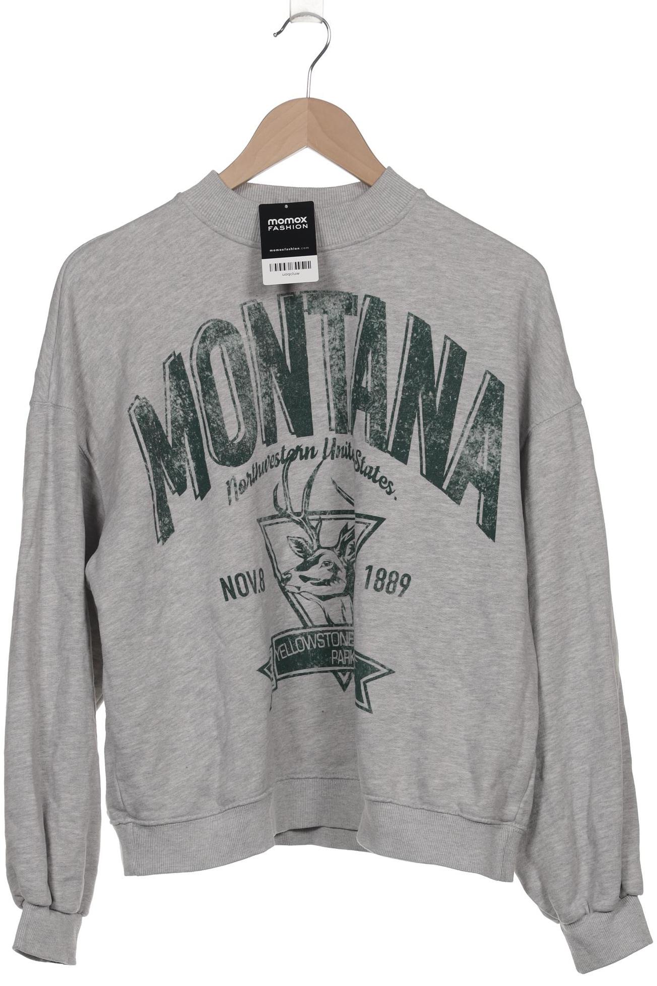 

bershka Damen Sweatshirt, grau, Gr. 38