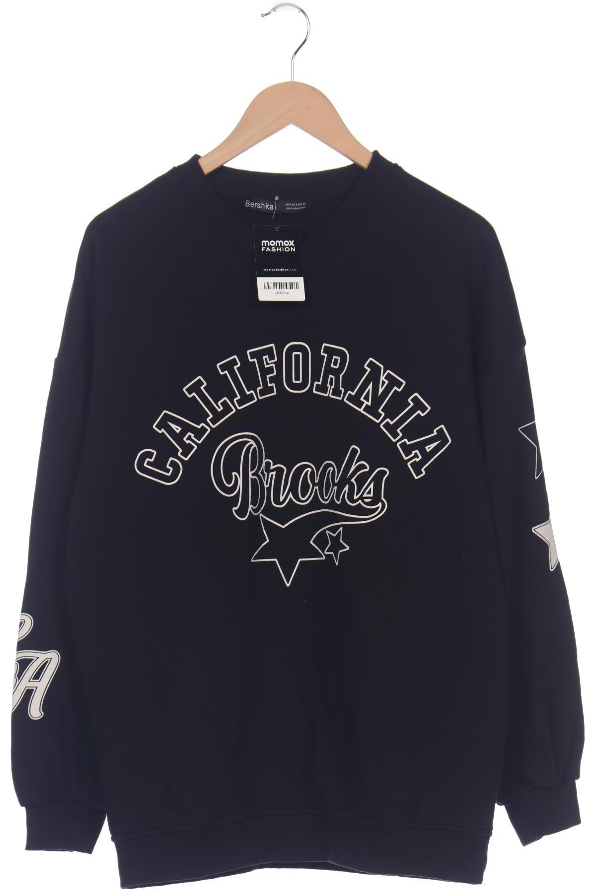 

bershka Damen Sweatshirt, schwarz, Gr. 36