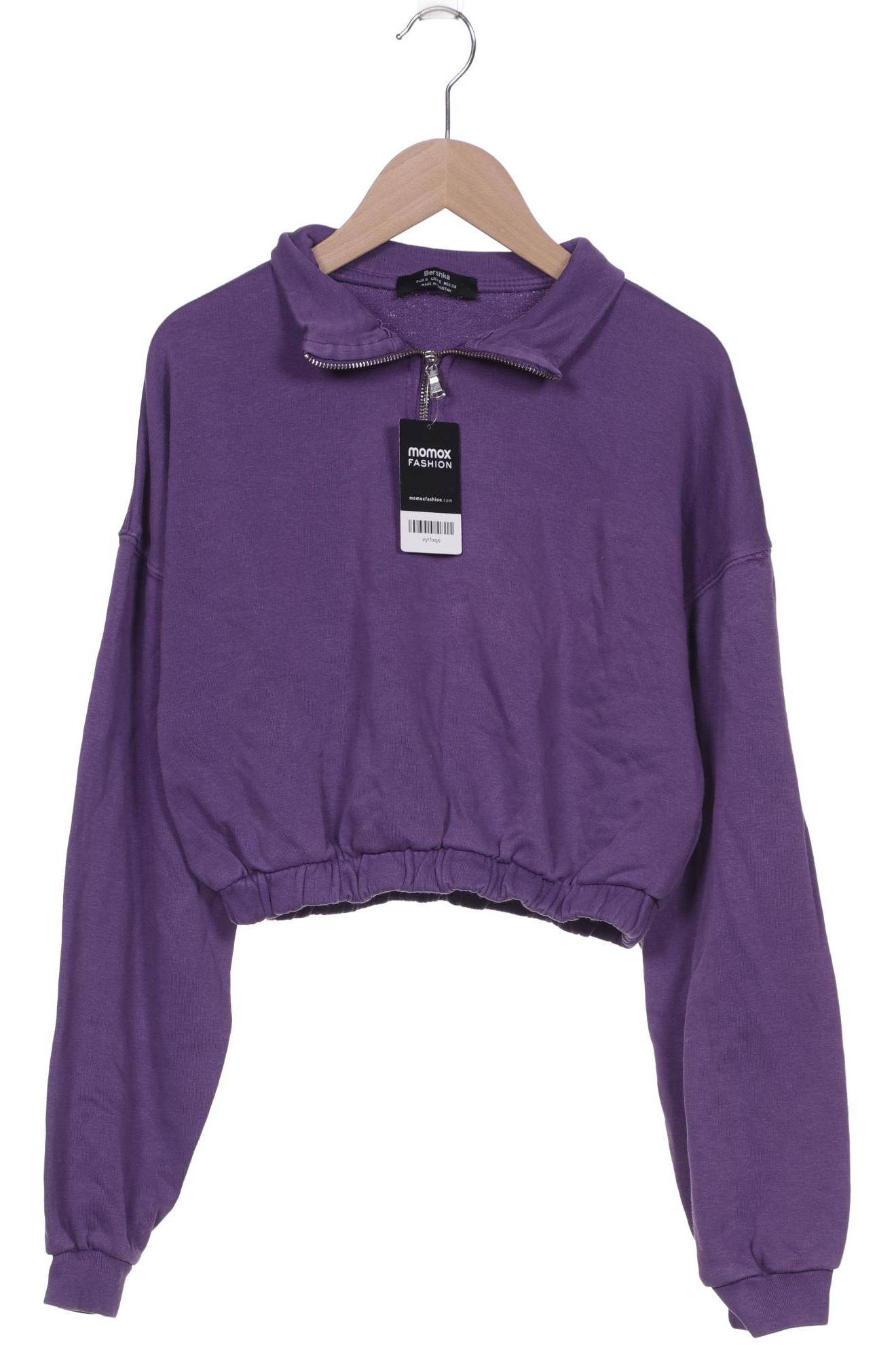 

bershka Damen Sweatshirt, flieder, Gr. 36