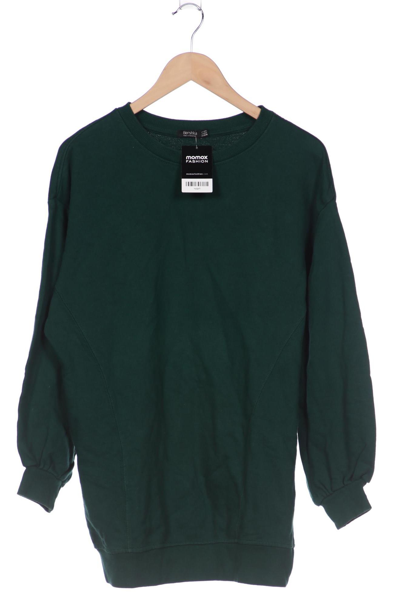 

bershka Damen Sweatshirt, grün, Gr. 34
