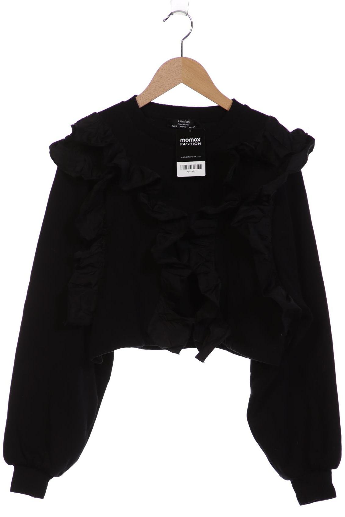 

bershka Damen Sweatshirt, schwarz, Gr. 36