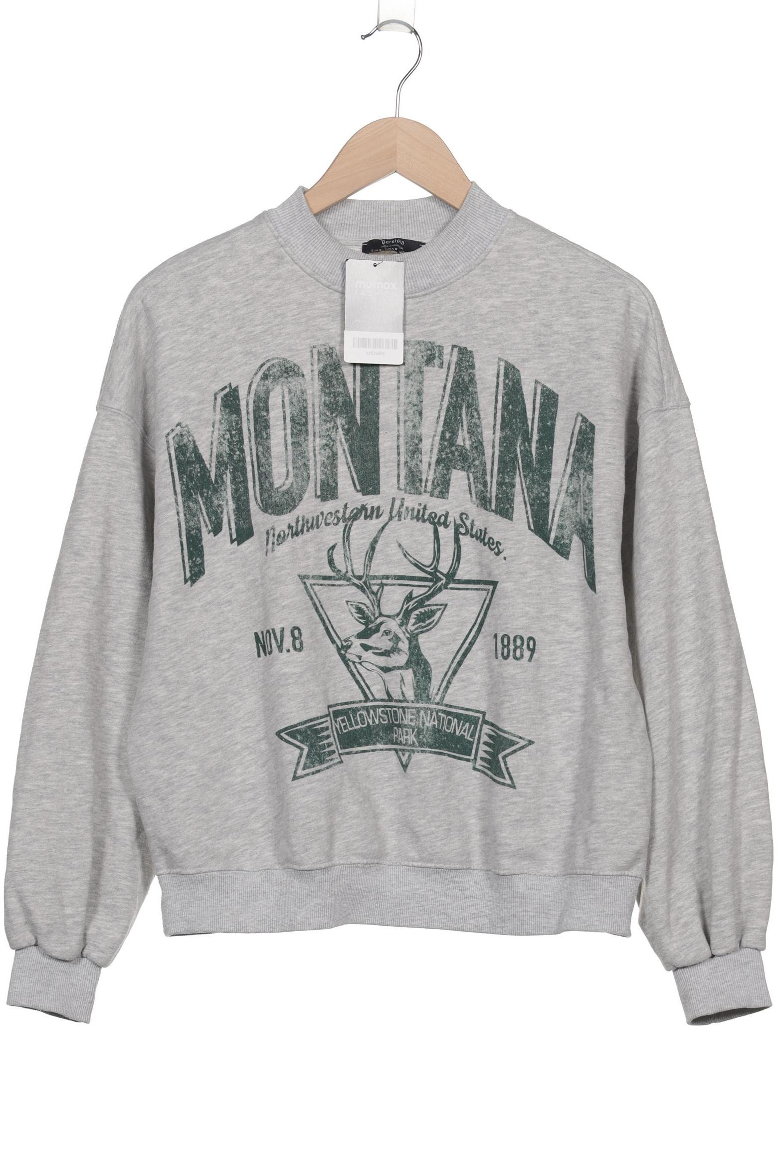 

bershka Damen Sweatshirt, grau, Gr. 36