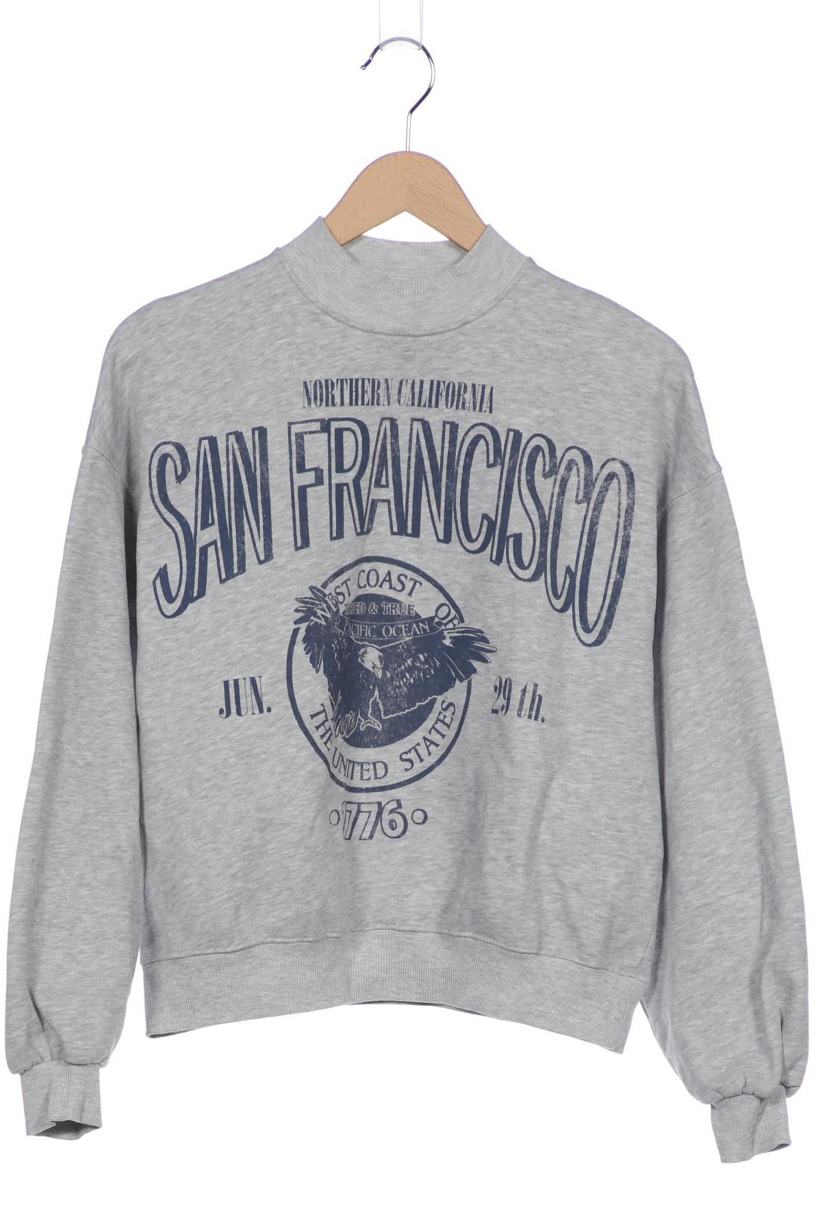 

bershka Damen Sweatshirt, grau, Gr. 36