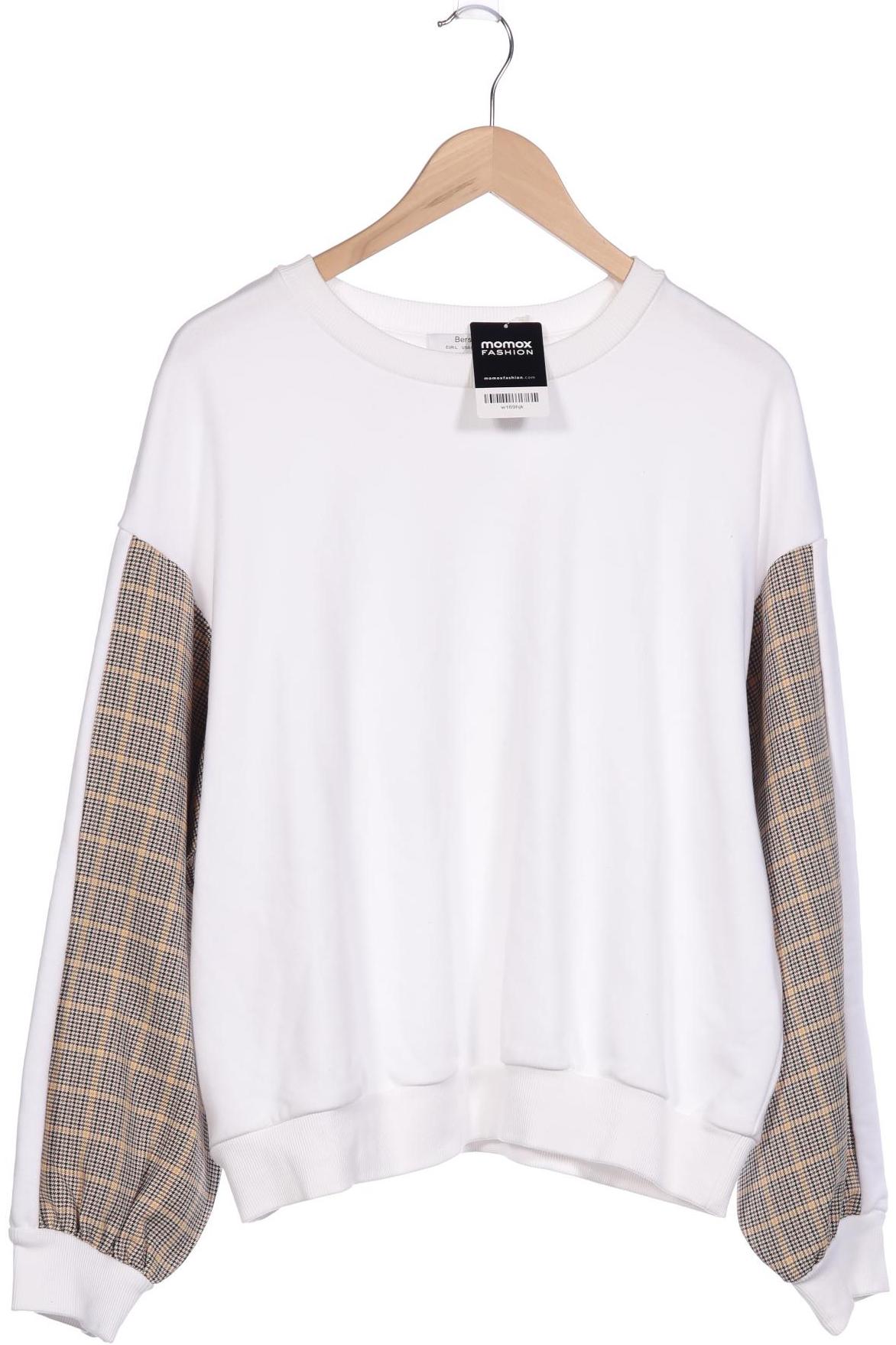 

bershka Damen Sweatshirt, weiß