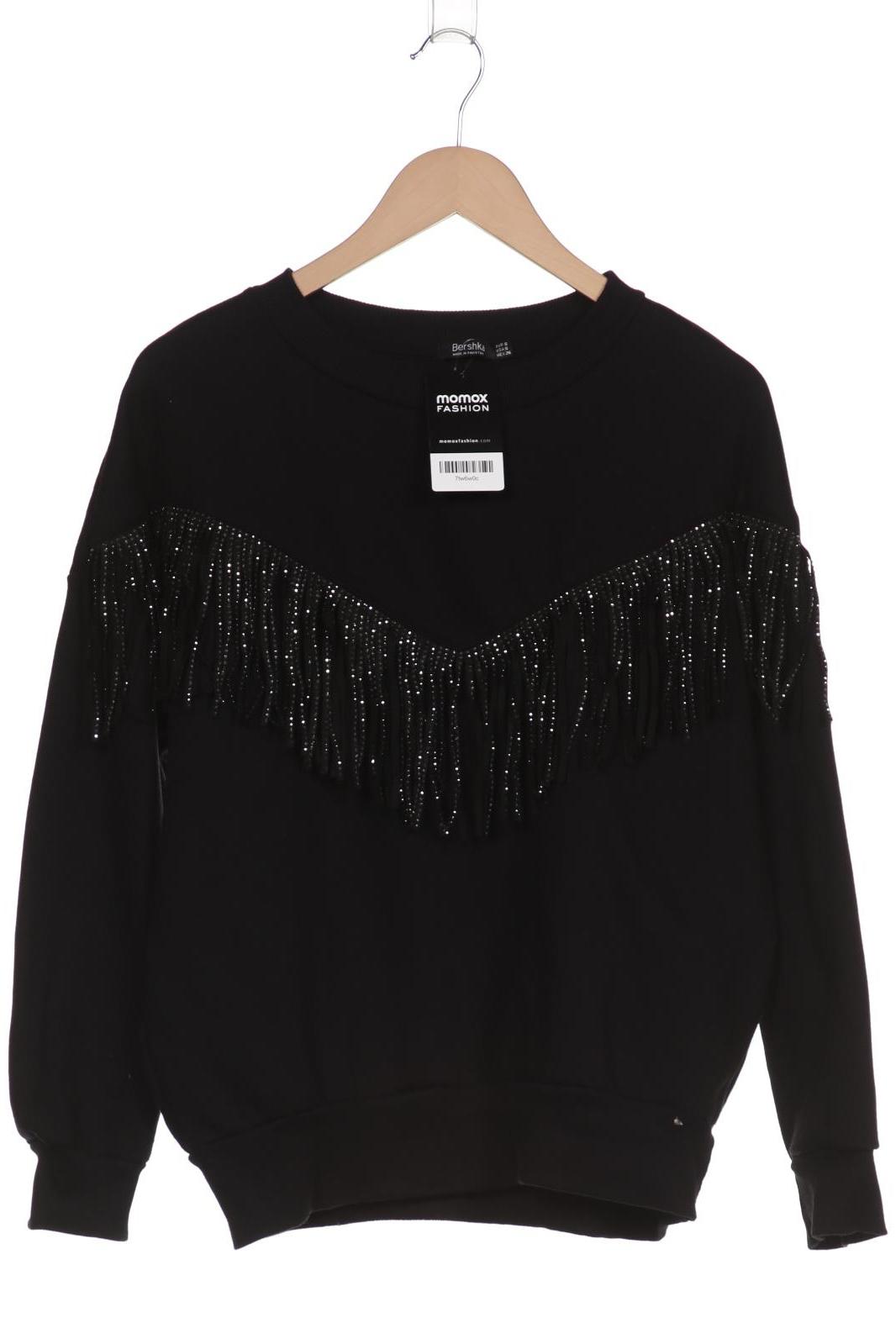 

bershka Damen Sweatshirt, schwarz, Gr. 36