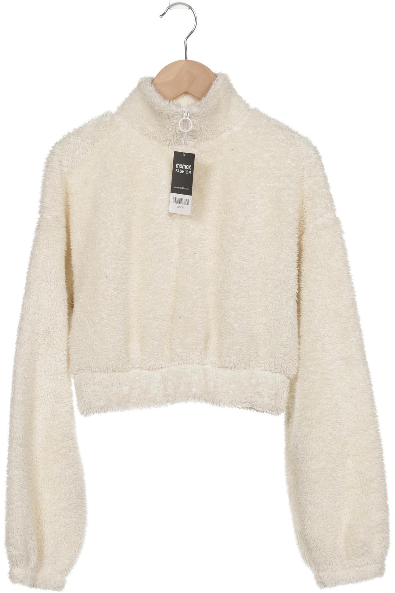 

bershka Damen Sweatshirt, cremeweiß, Gr. 34