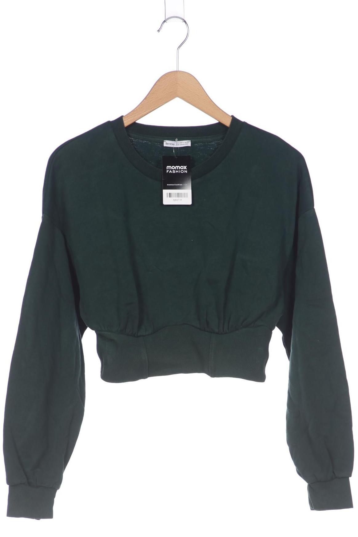 

bershka Damen Sweatshirt, grün, Gr. 38