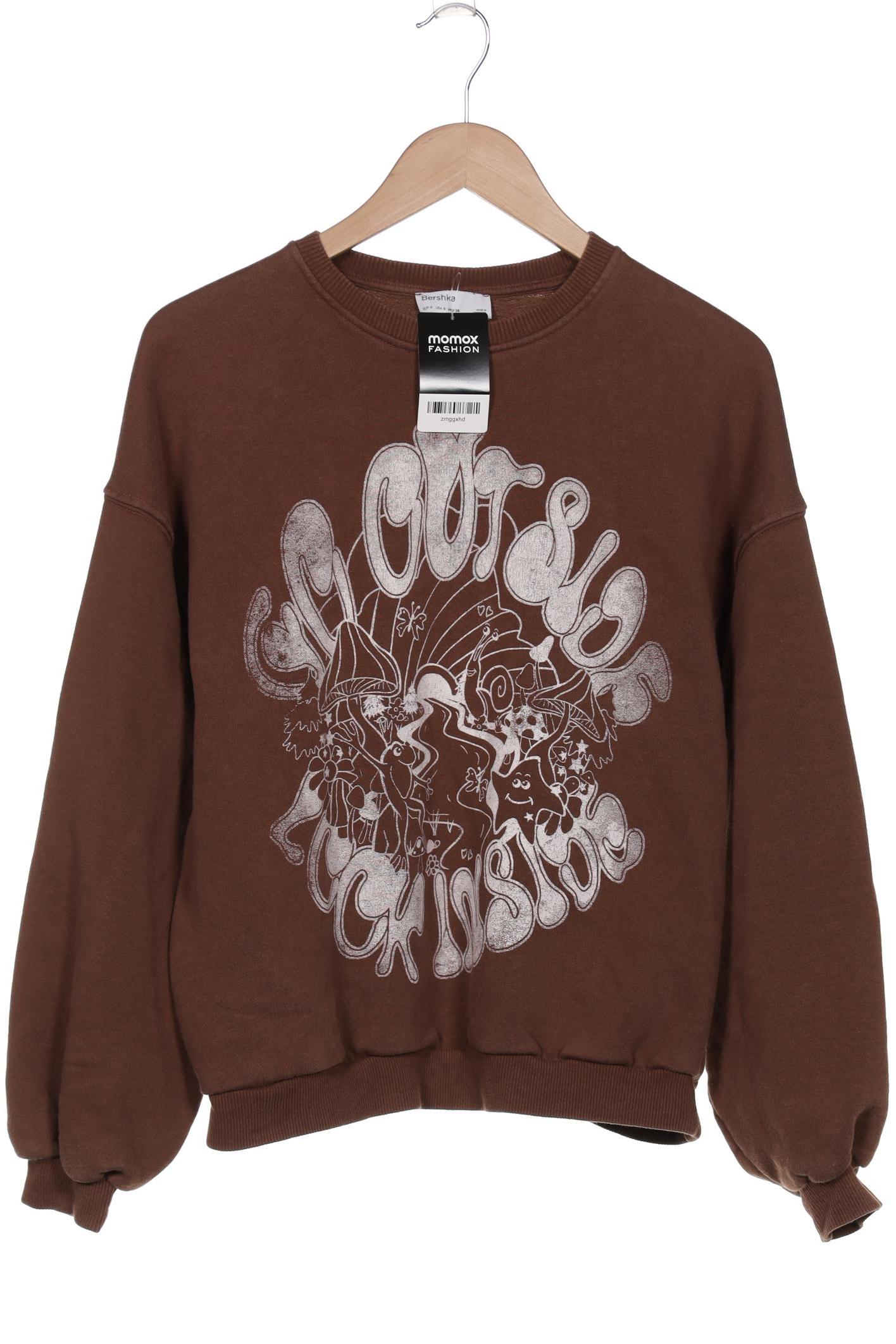 

bershka Damen Sweatshirt, braun, Gr. 36