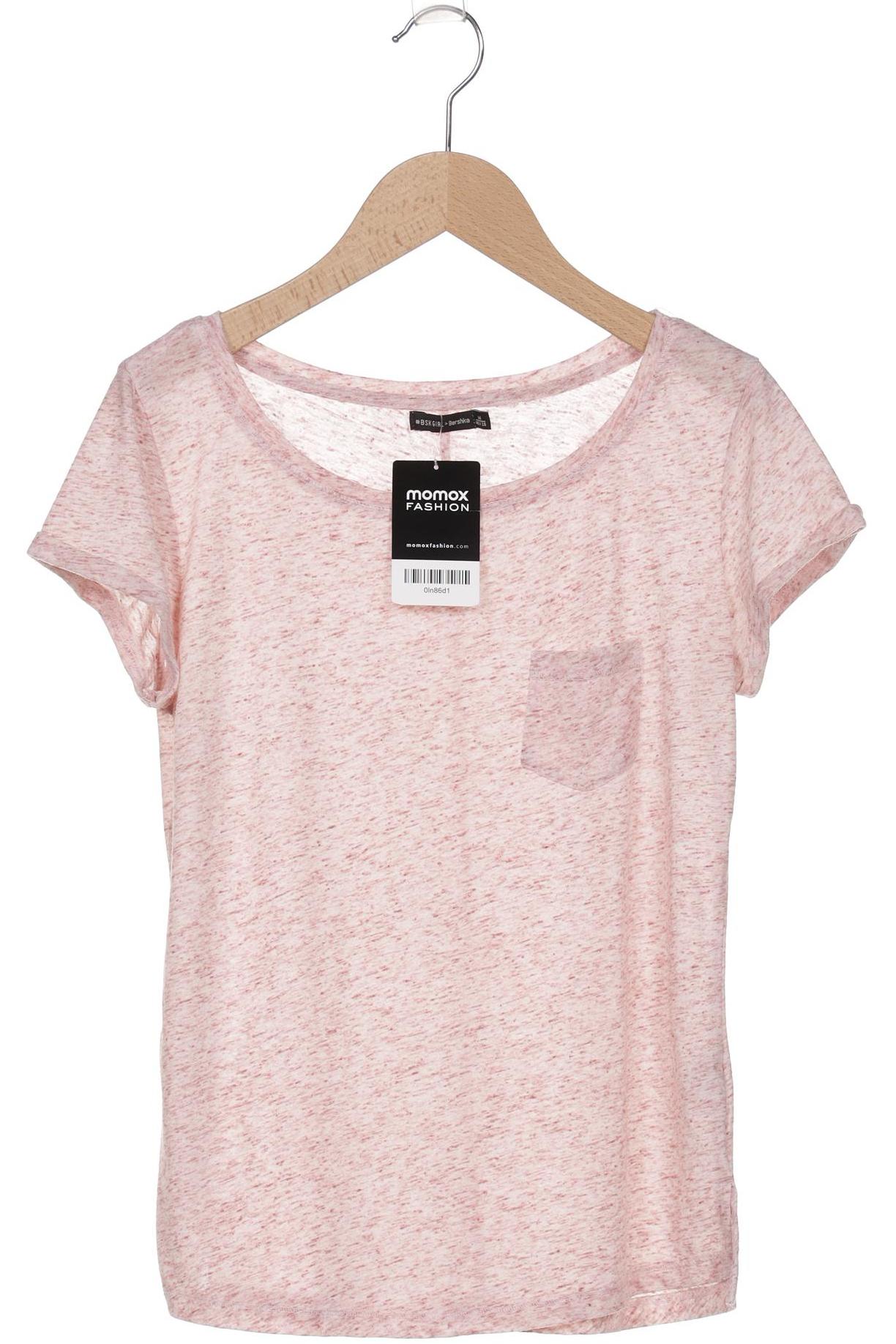 

bershka Damen T-Shirt, pink, Gr. 38