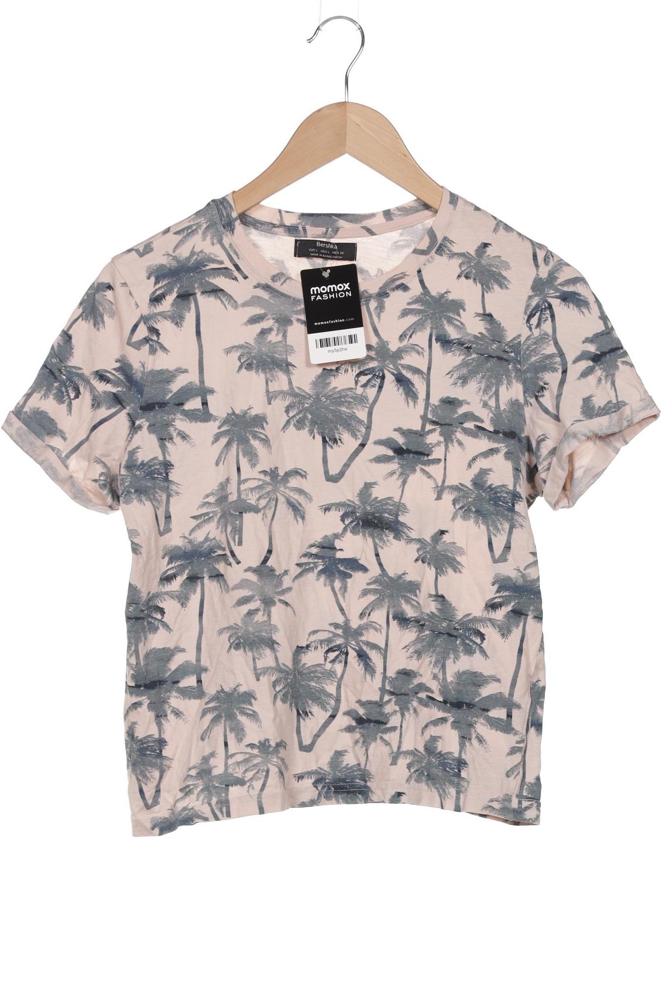 

bershka Damen T-Shirt, pink, Gr. 42