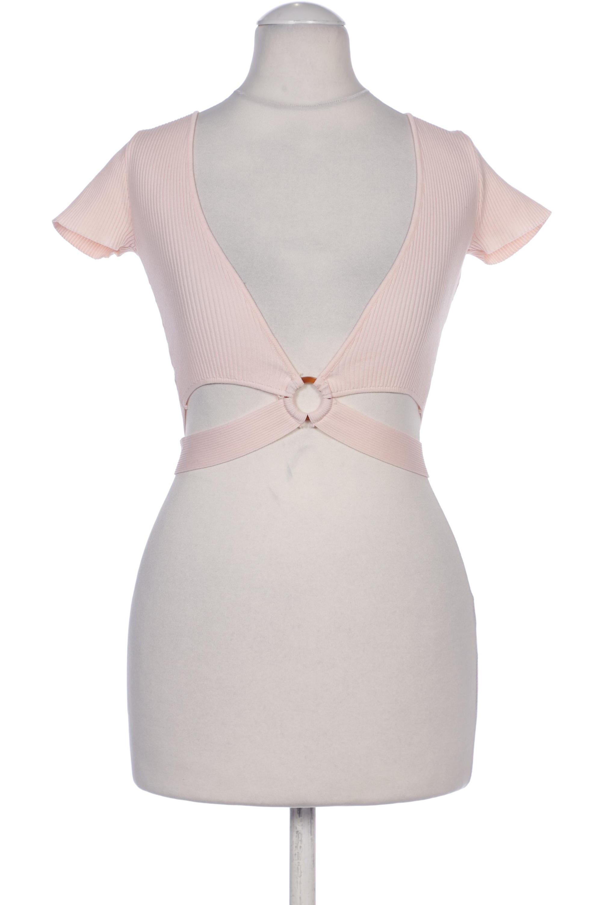

bershka Damen T-Shirt, pink, Gr. 34