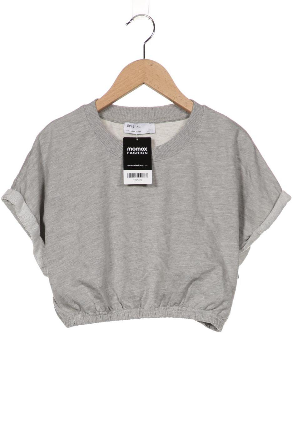 

bershka Damen T-Shirt, grau, Gr. 36