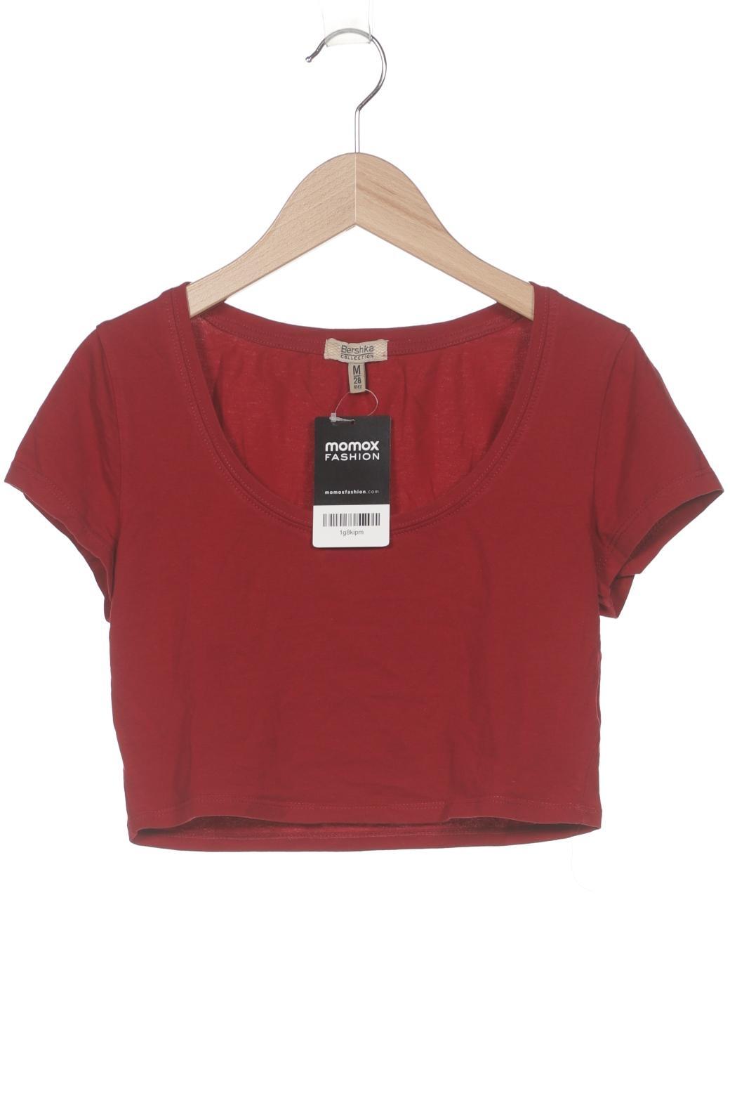 

bershka Damen T-Shirt, rot, Gr. 38