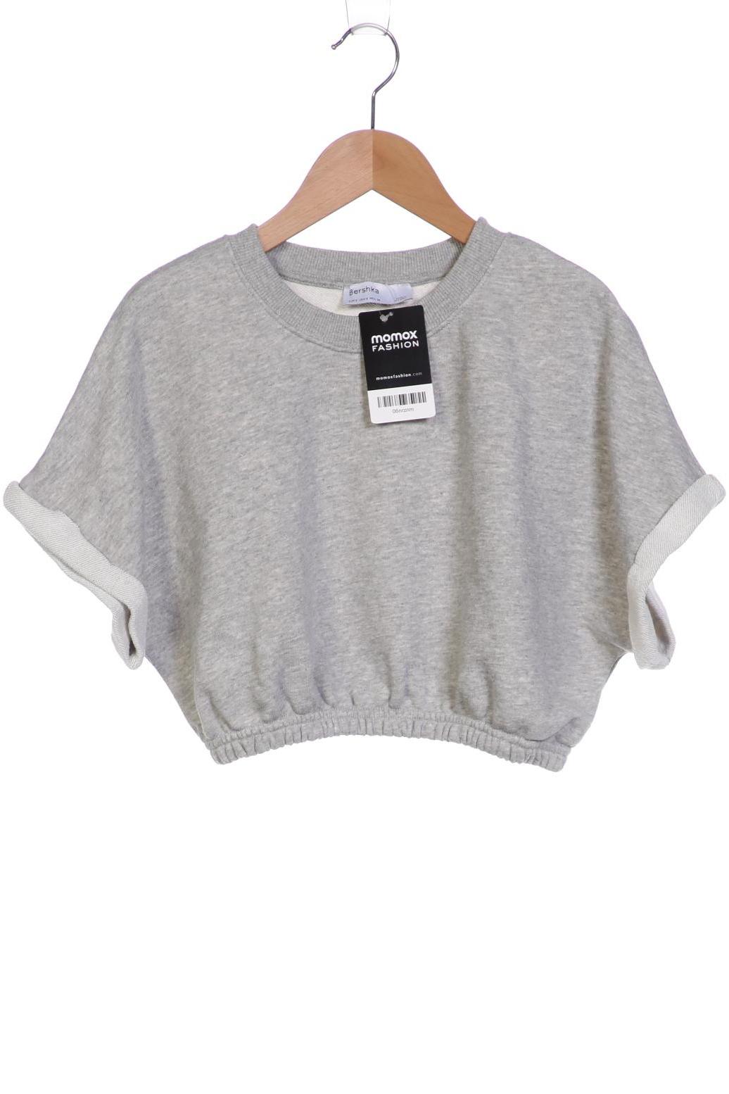 

bershka Damen T-Shirt, grau, Gr. 36