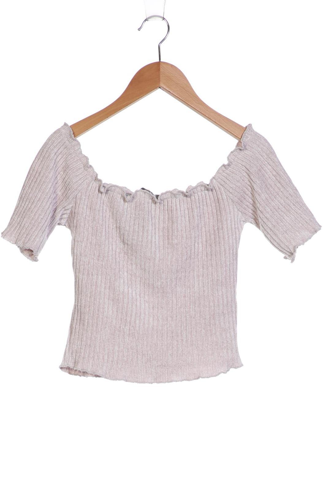 

bershka Damen T-Shirt, grau, Gr. 38