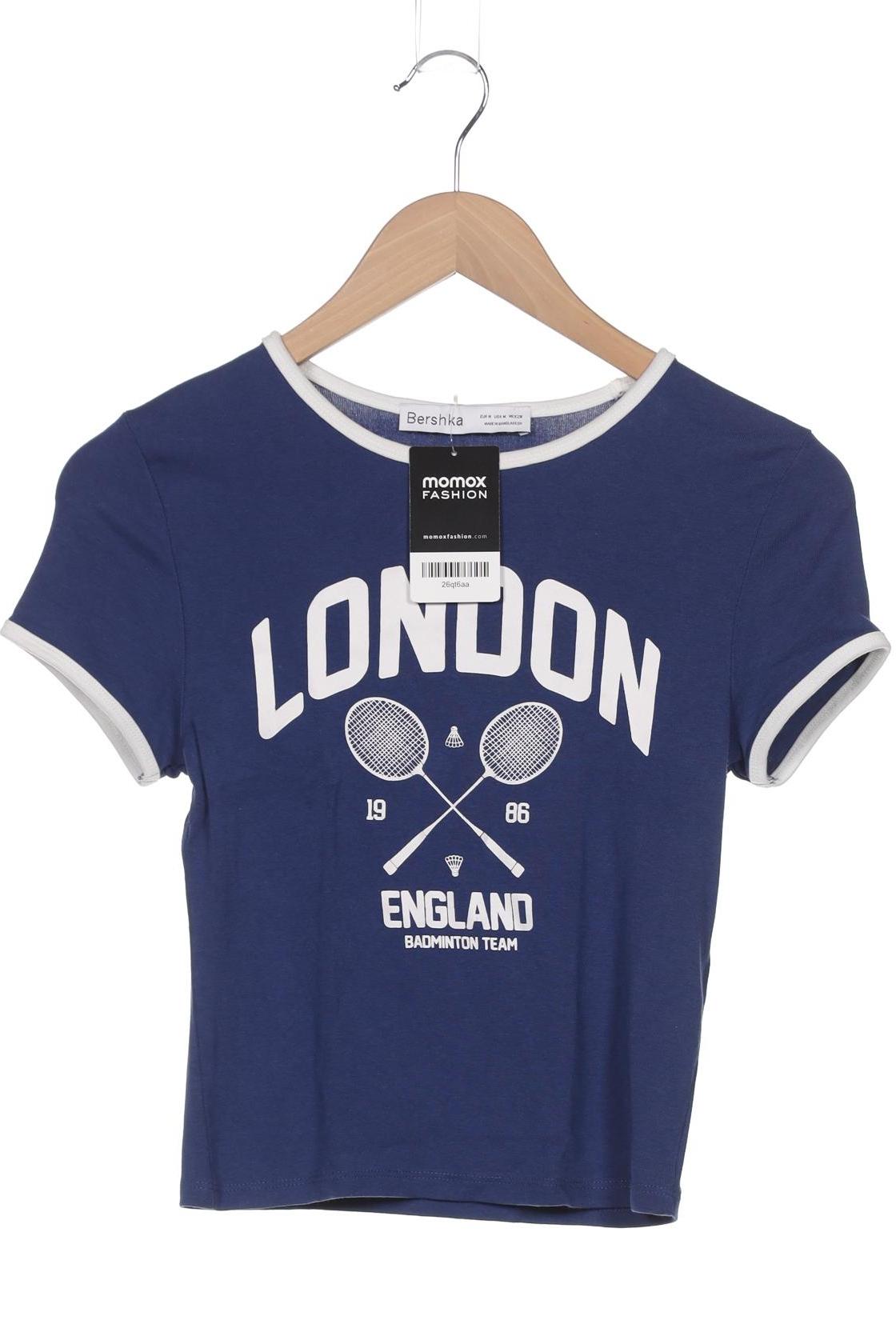 

bershka Damen T-Shirt, marineblau, Gr. 38
