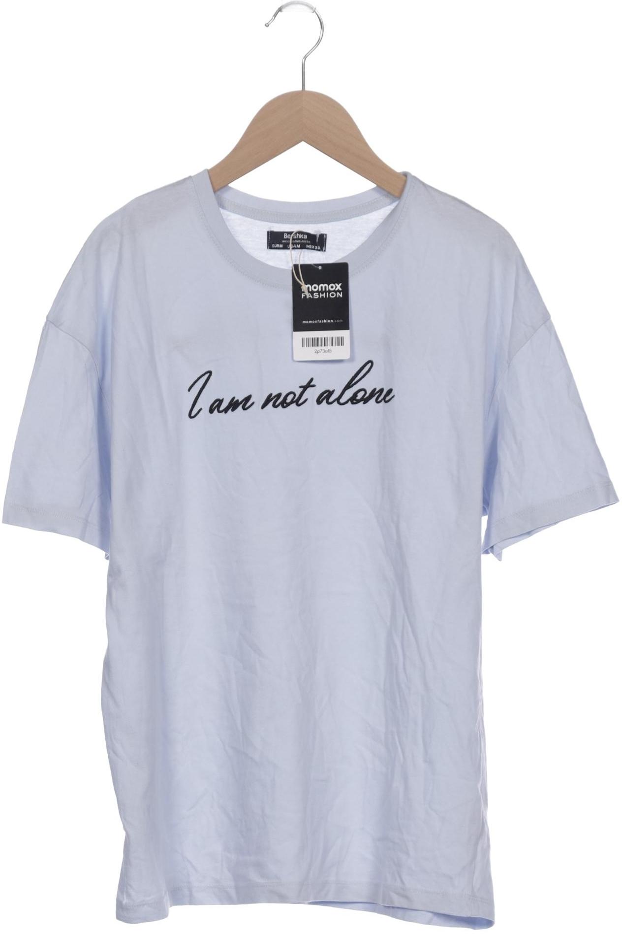 

bershka Damen T-Shirt, hellblau, Gr. 38