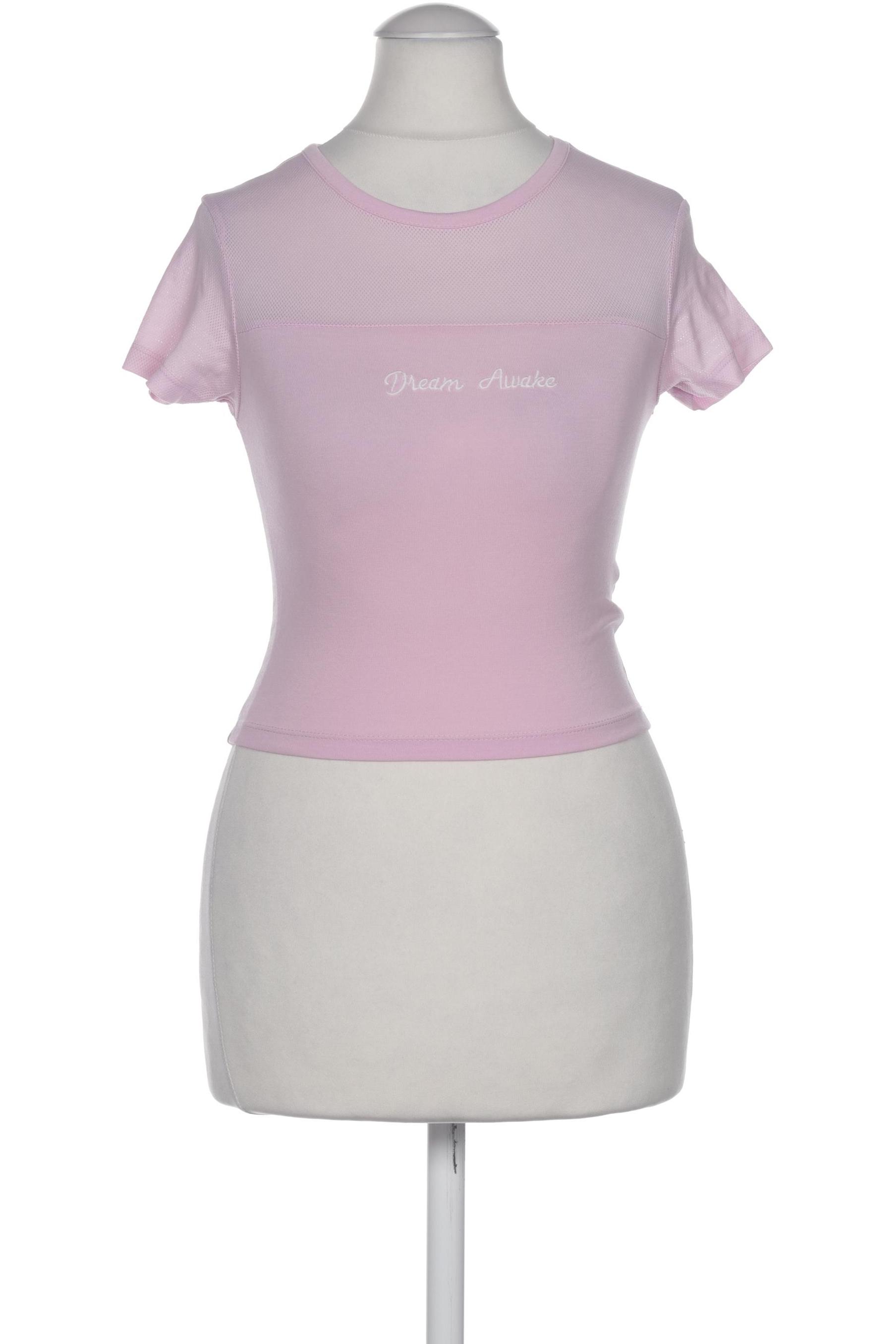 

bershka Damen T-Shirt, pink, Gr. 34