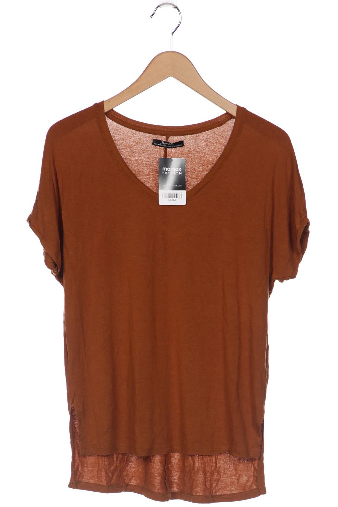 

bershka Damen T-Shirt, braun, Gr. 34