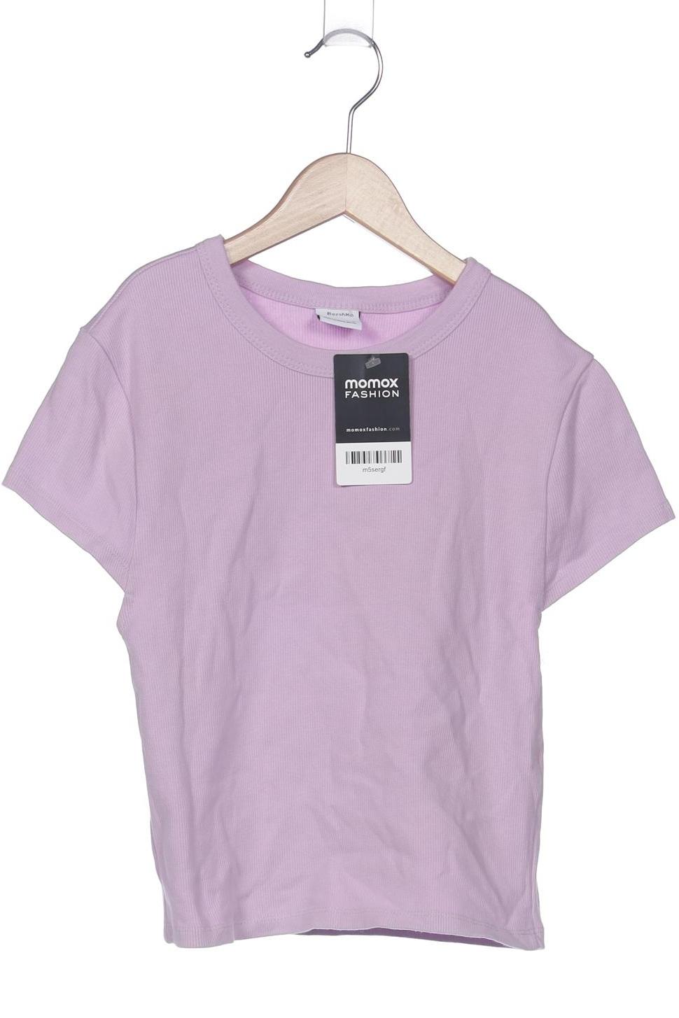 

bershka Damen T-Shirt, pink, Gr. 38