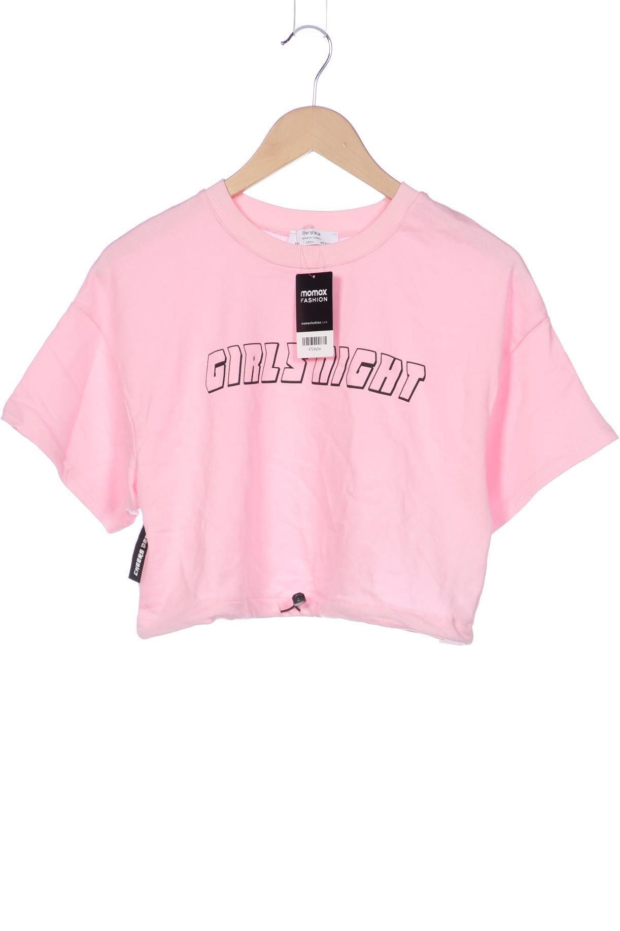 

bershka Damen T-Shirt, pink, Gr. 42