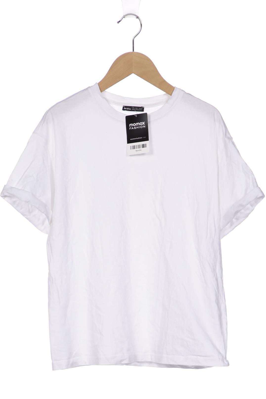 

bershka Damen T-Shirt, weiß