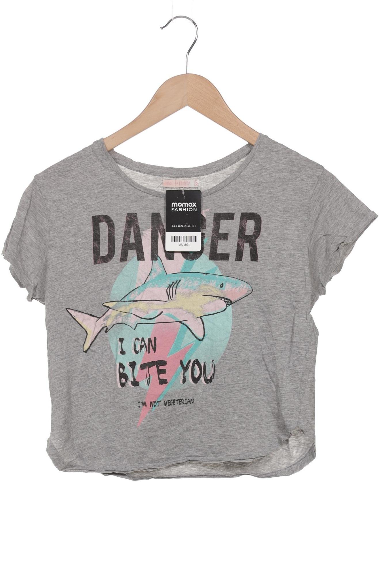 

bershka Damen T-Shirt, grau, Gr. 36