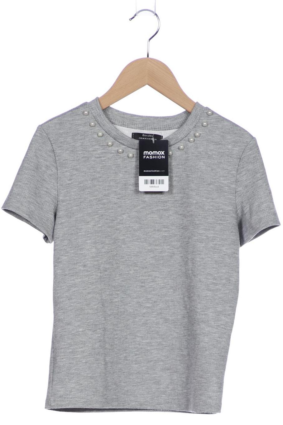 

bershka Damen T-Shirt, grau, Gr. 38