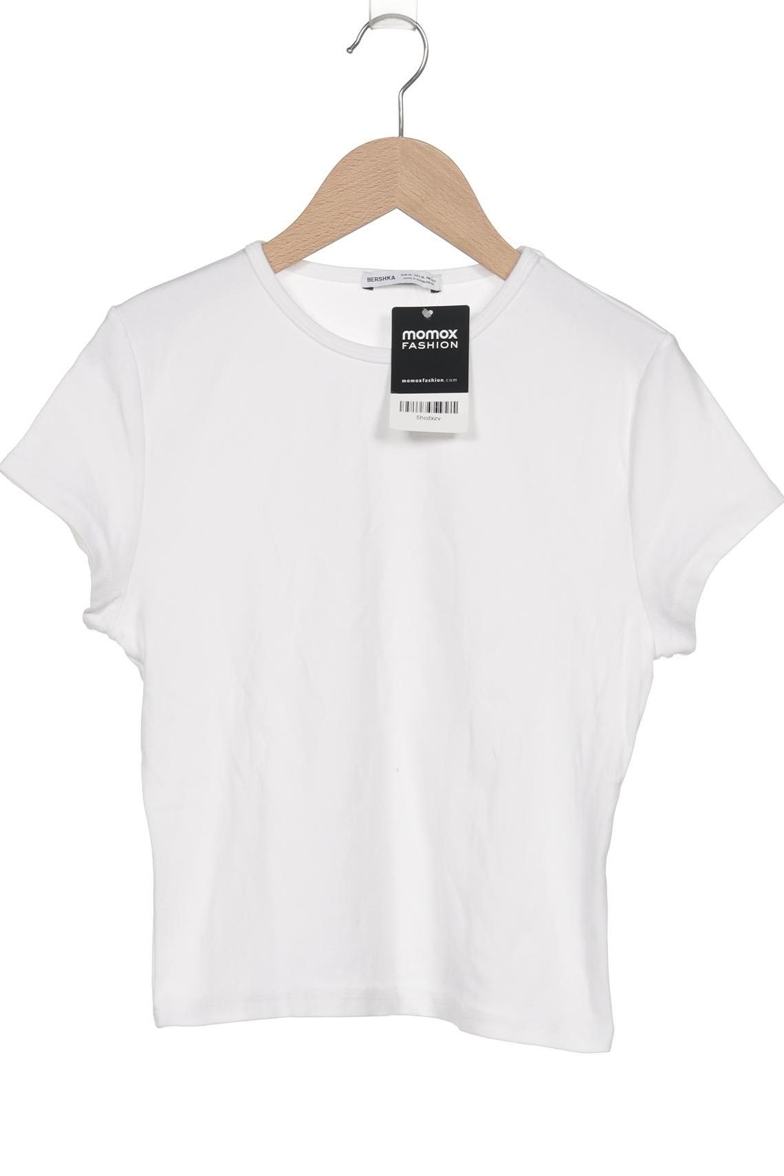 

bershka Damen T-Shirt, weiß, Gr. 44