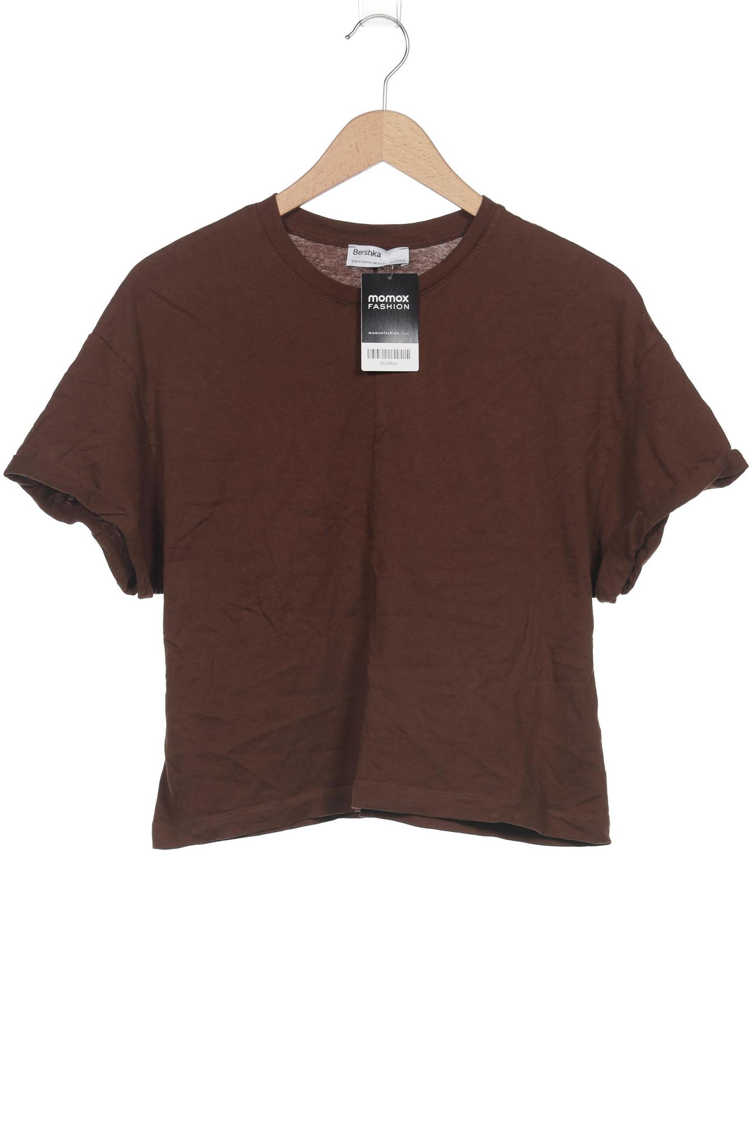 

bershka Damen T-Shirt, braun, Gr. 38