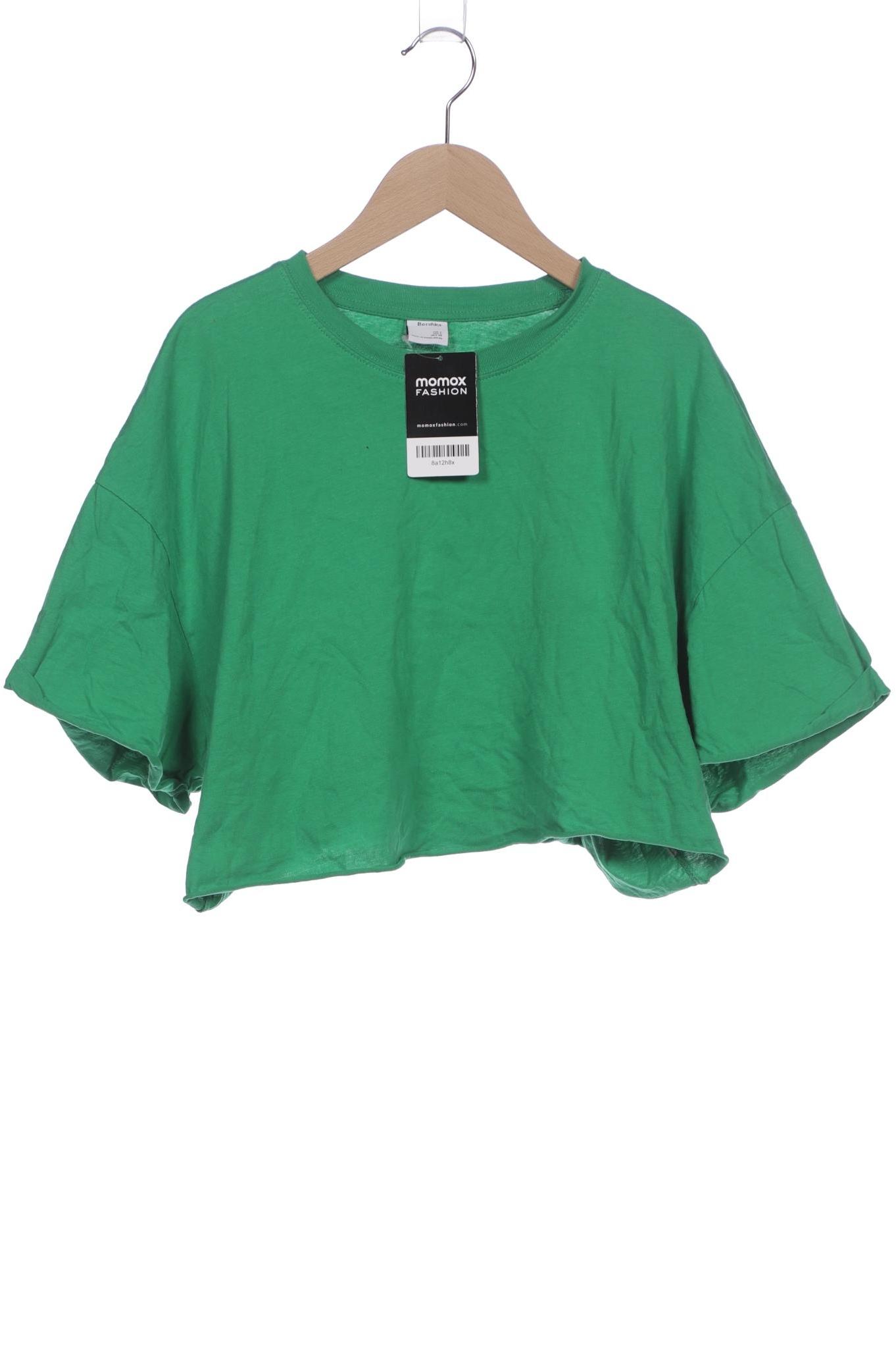 

bershka Damen T-Shirt, grün, Gr. 42