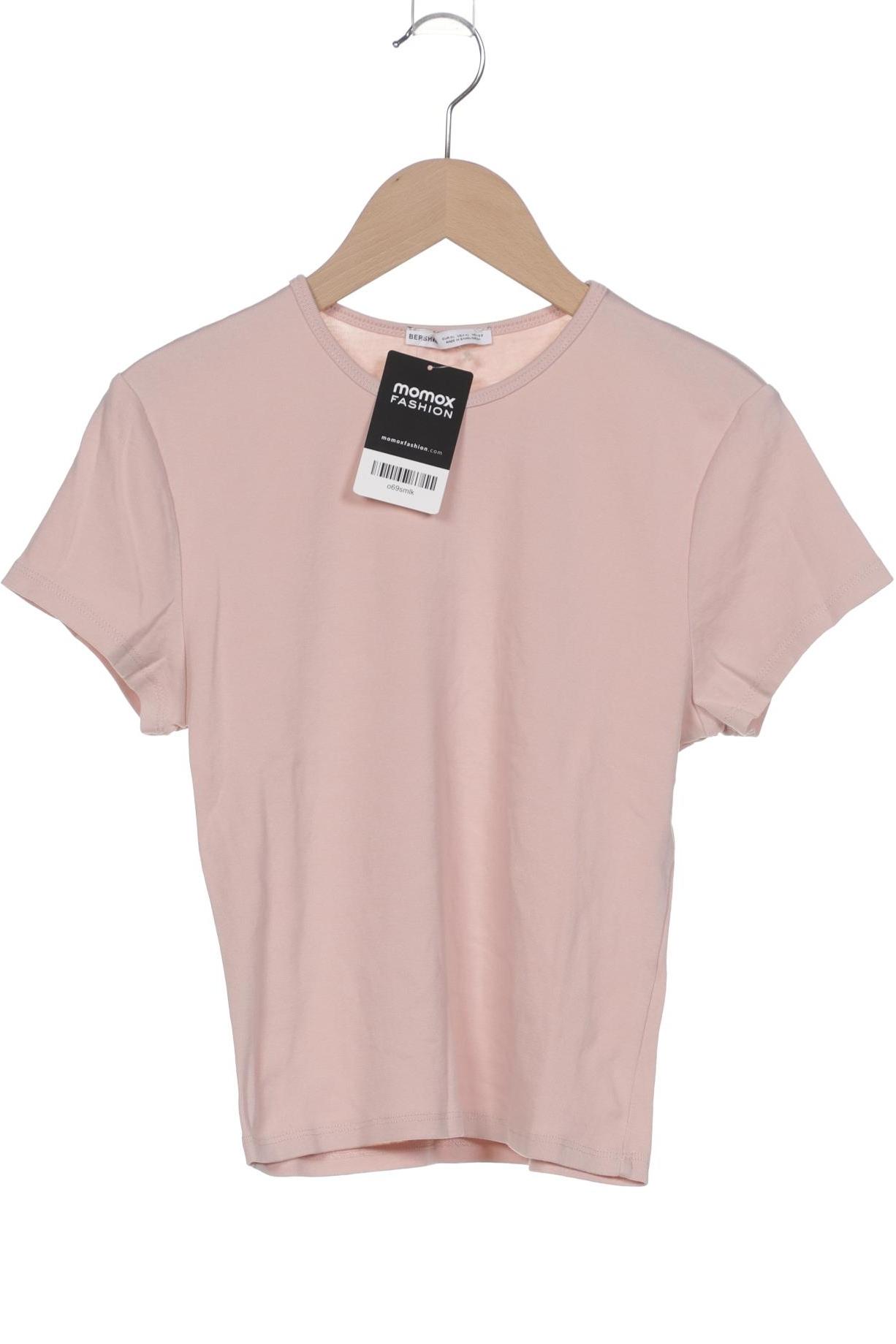 

bershka Damen T-Shirt, pink, Gr. 44