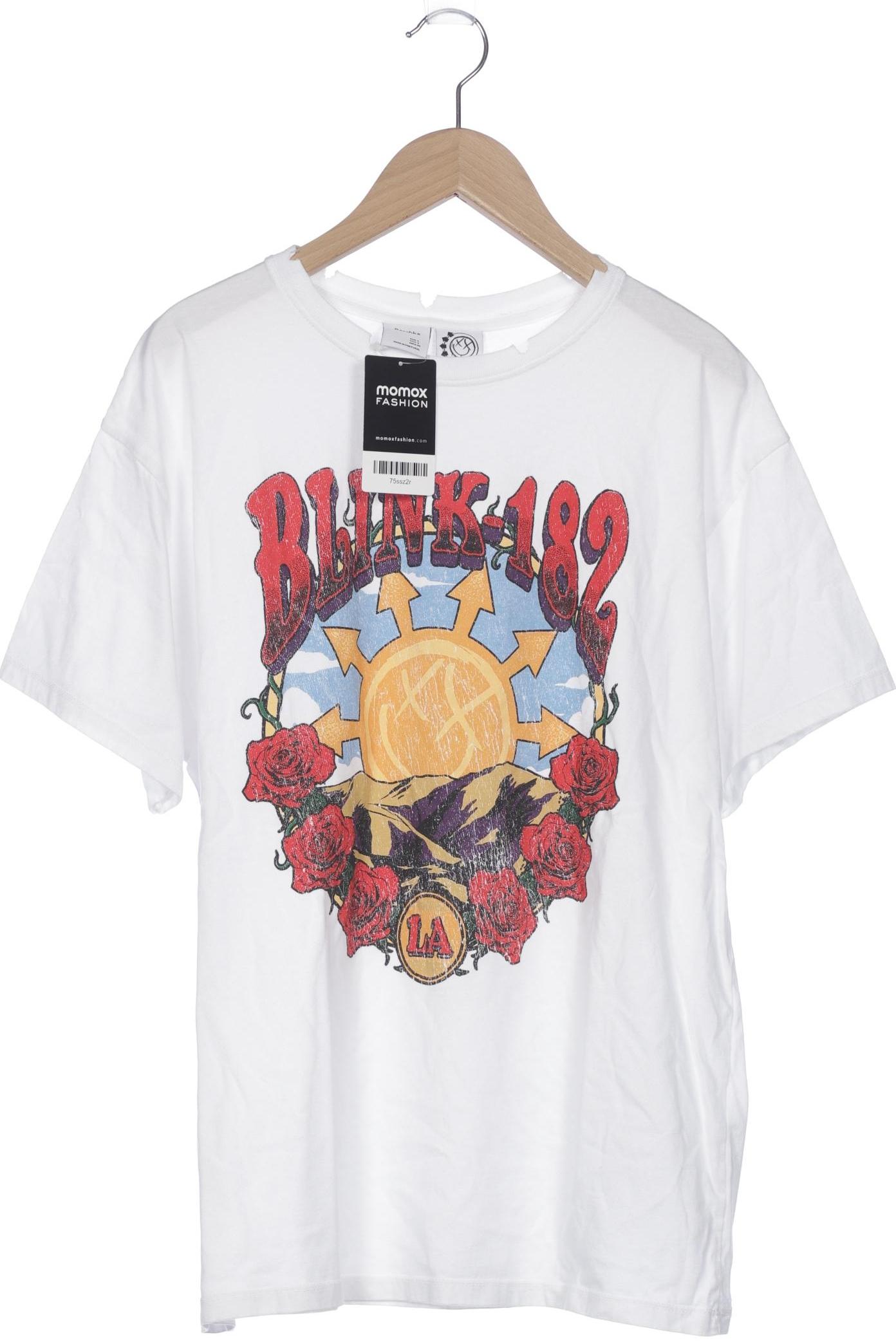 

bershka Damen T-Shirt, weiß, Gr. 36
