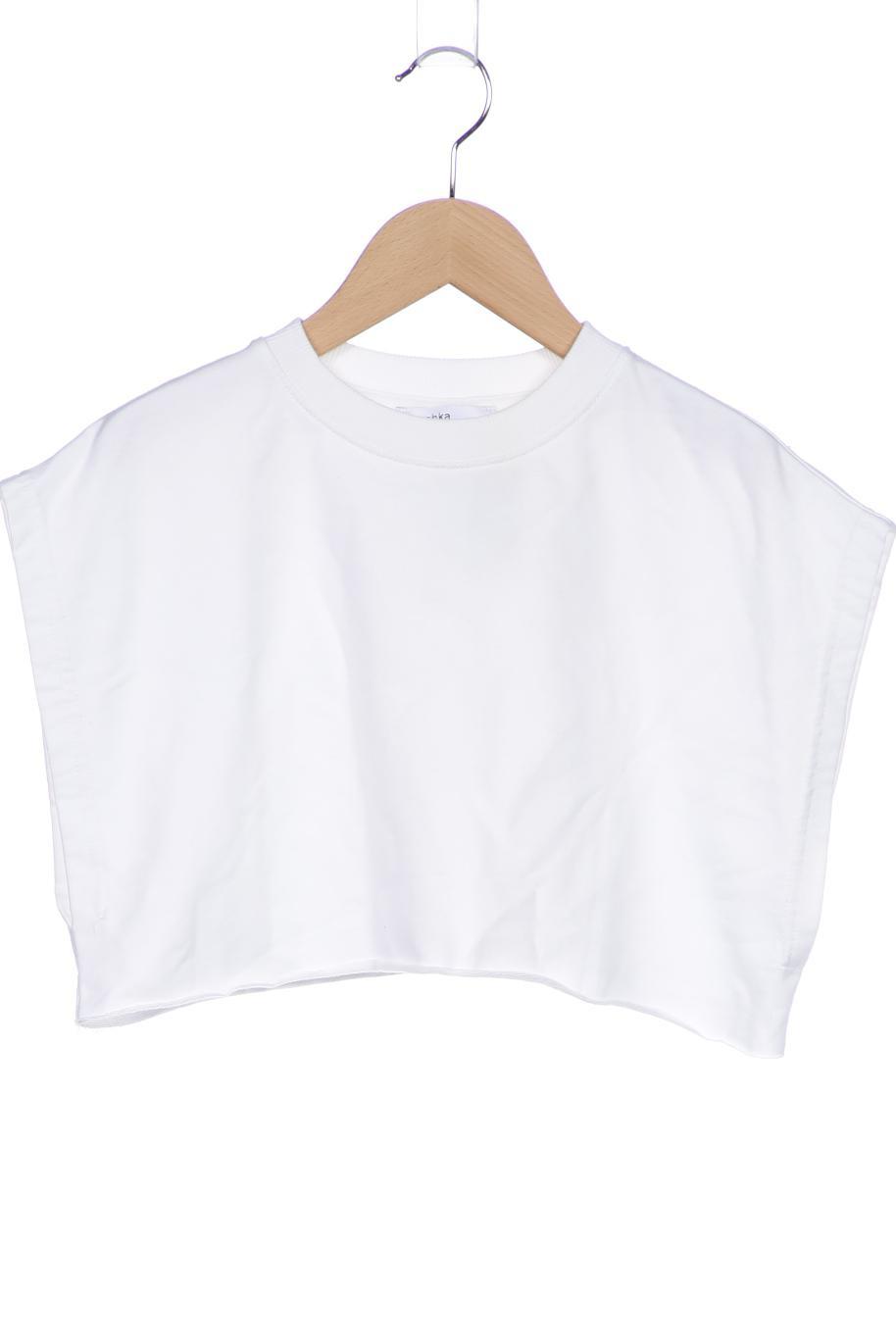 

bershka Damen T-Shirt, weiß, Gr. 34