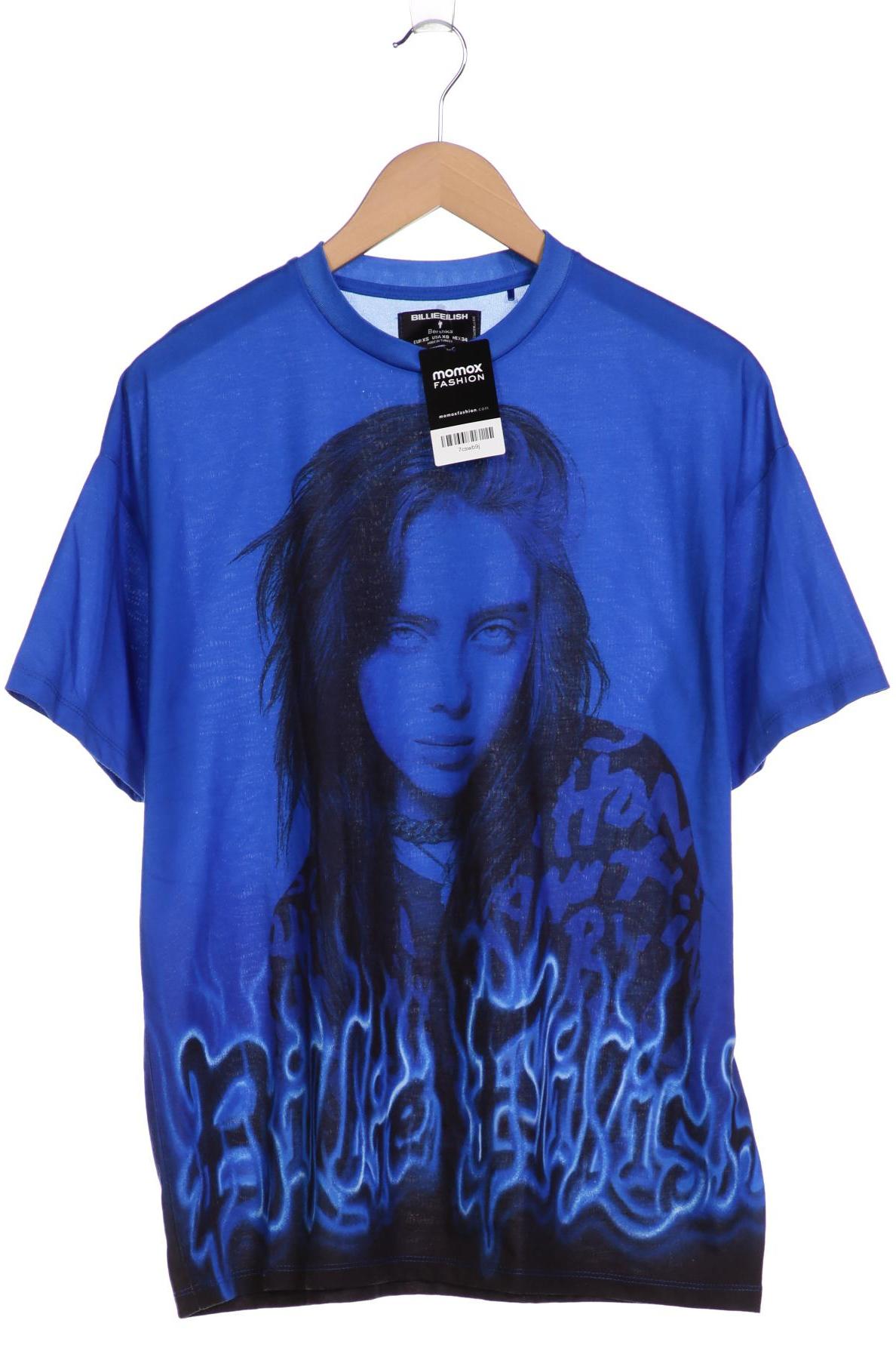

bershka Damen T-Shirt, blau, Gr. 34