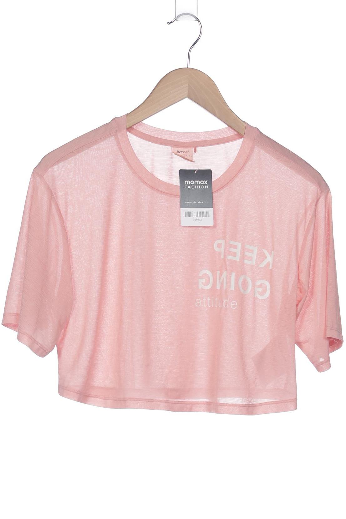 

bershka Damen T-Shirt, pink, Gr. 36