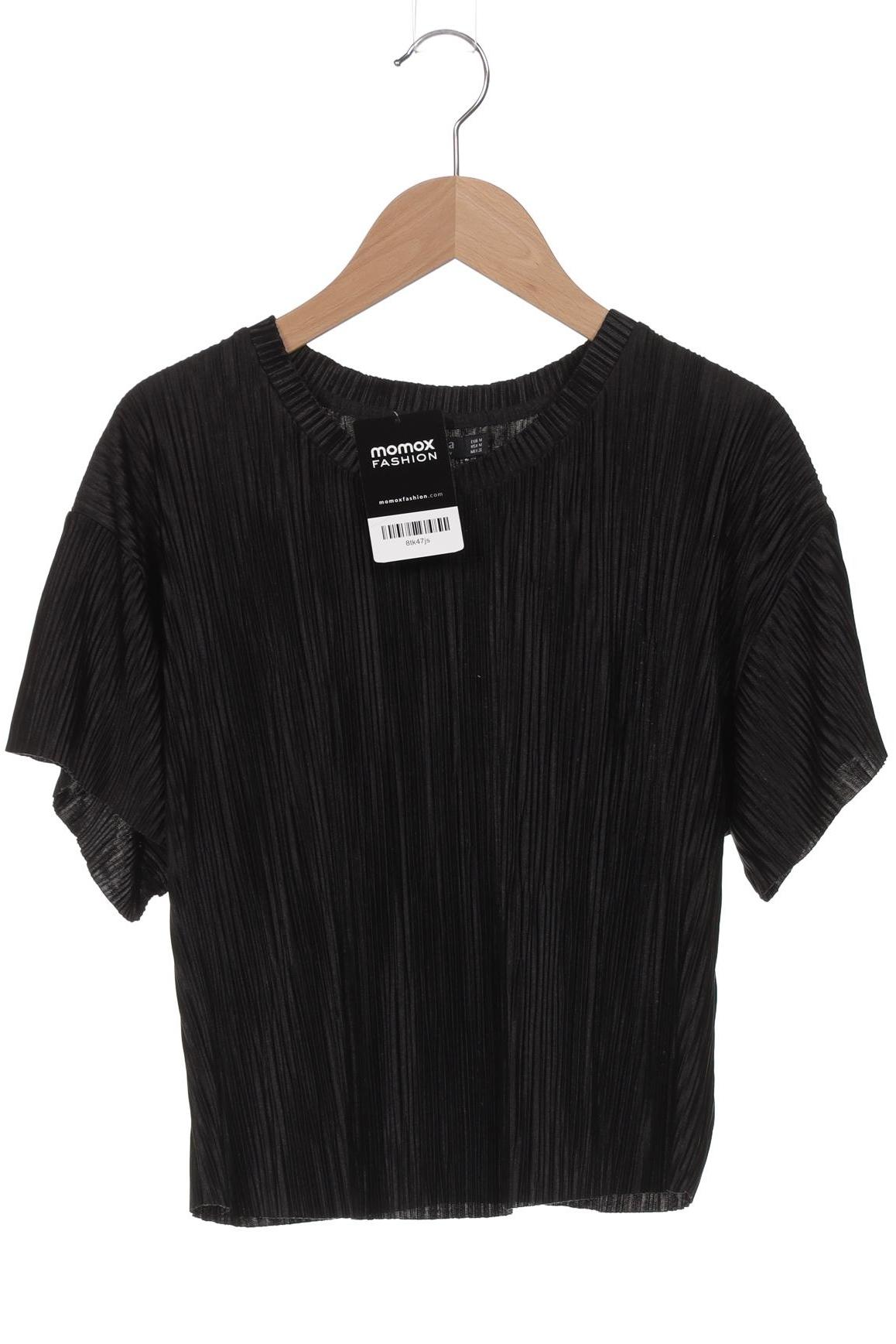 

bershka Damen T-Shirt, schwarz, Gr. 38