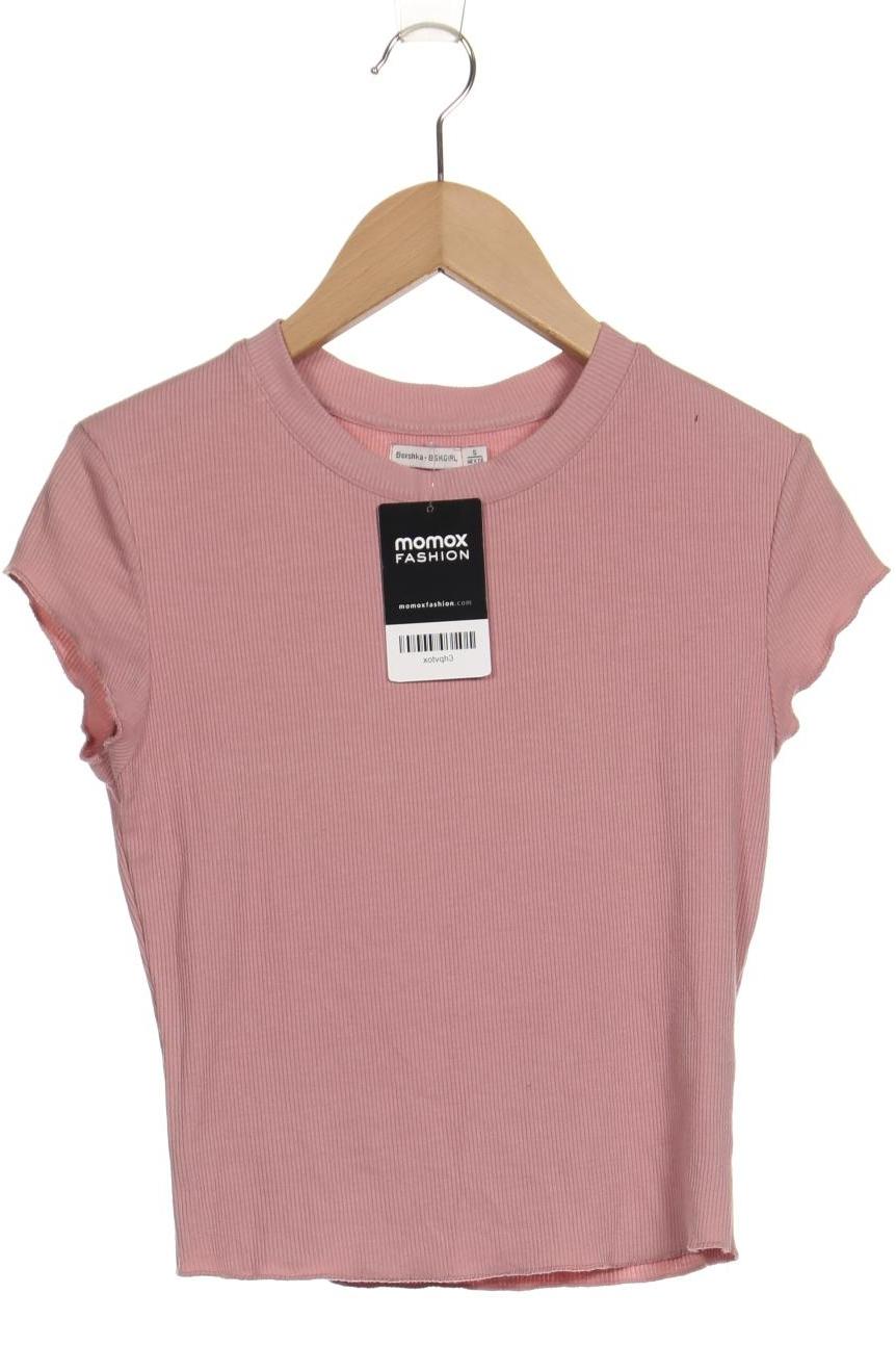 

bershka Damen T-Shirt, pink, Gr. 36